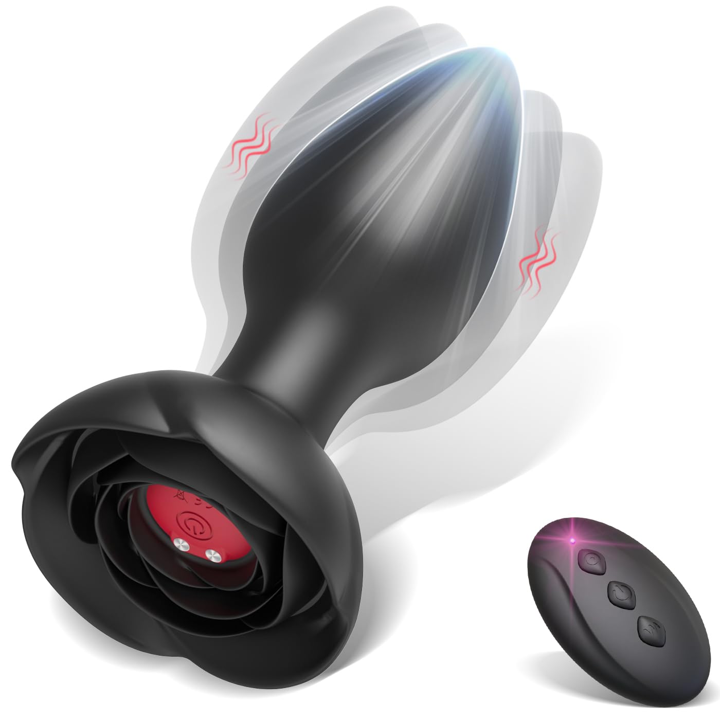 Remote Control Anal Vibrator for Women & Men - 10 Powerful Vibration Modes, Prostate Massager, Silicone Butt Plug Sex Toy for Couples Play, BDSM, Solo Pleasure & Sensual Exploration