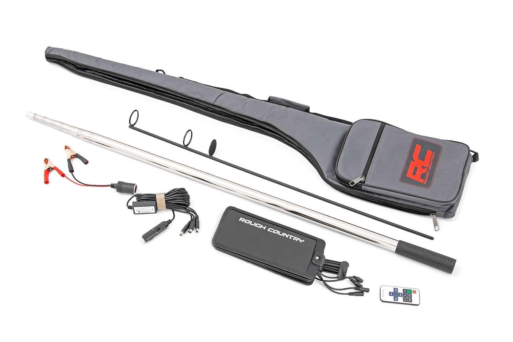 Rough Country 99025 Portable Telescopic LED Light Kit - Bright Outdoor & Campsite Lighting for Camping, Hiking, and Emergency Use