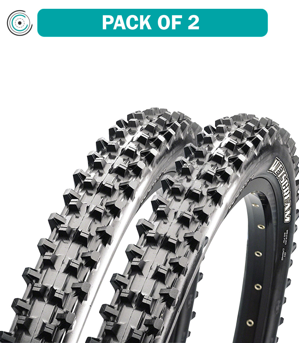 2 Pack Maxxis Wetscream Tubeless Folding Bike Tires - 29 x 2.6, 3C MaxxGrip DH, Black (TB00241500) for Mountain Biking & Downhill Trails
