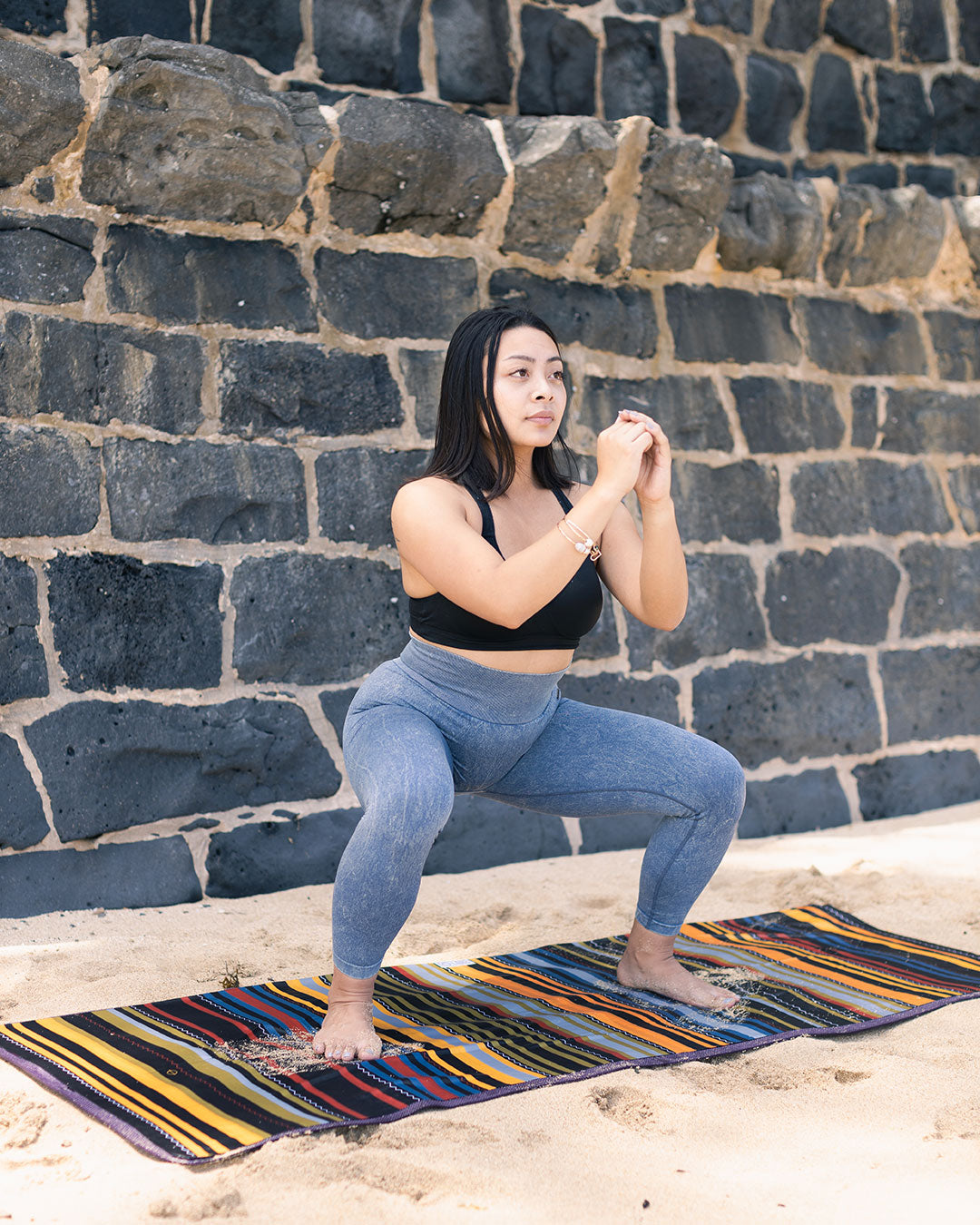 Eco-Friendly Yoga Towel for Hot Yoga, Pilates & Workouts - Non-Slip, Quick-Dry & Sustainable - Perfect for Gym, Home & Travel Use