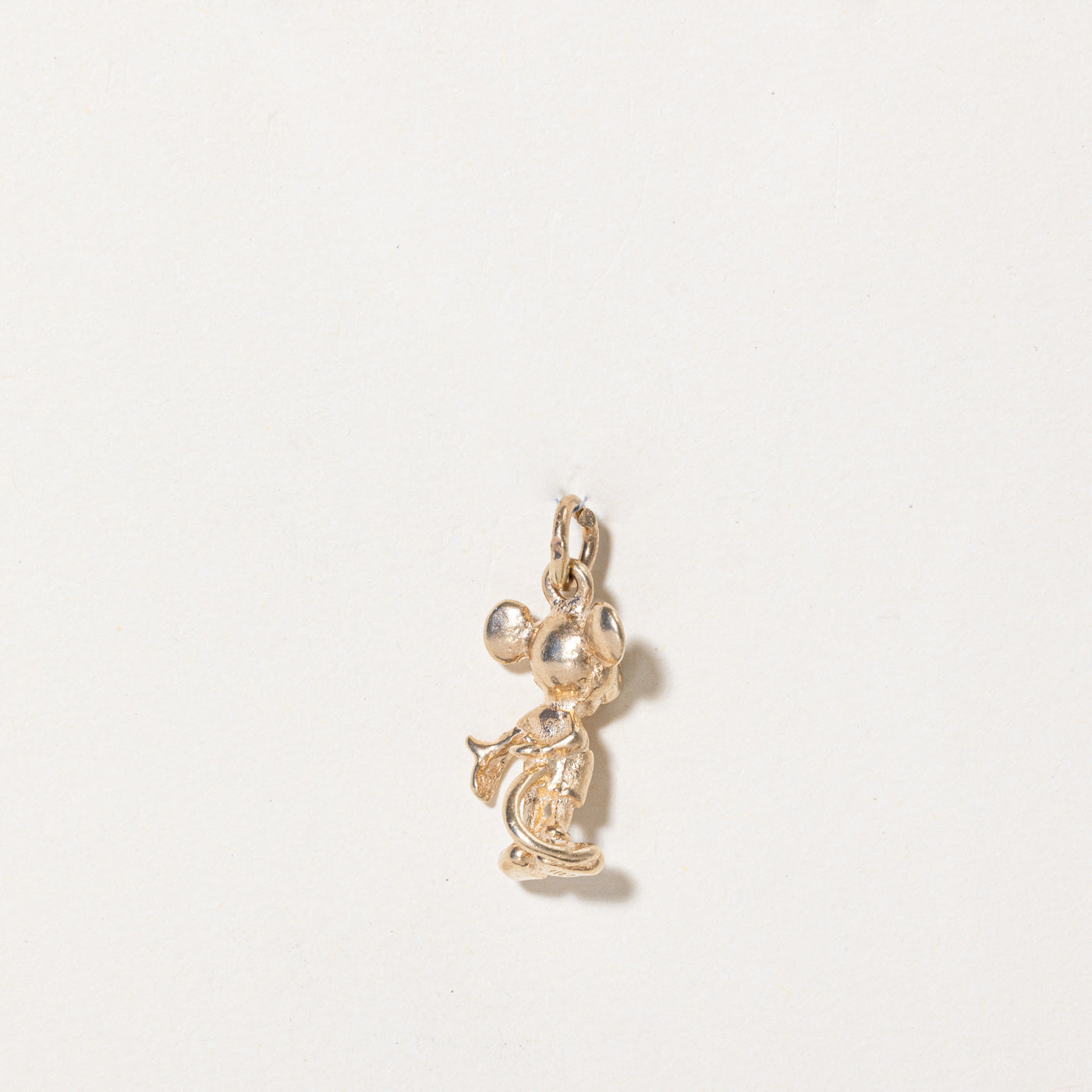 14K Yellow Gold Mickey Mouse Charm Pendant - Disney Jewelry for Women & Girls - Perfect for Necklaces, Bracelets & Gifts