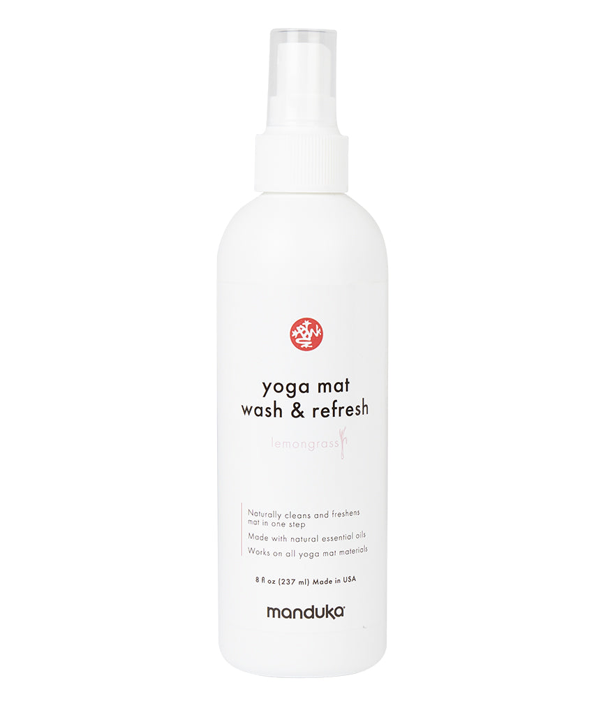 Manduka Yoga Mat Cleaner 8oz (237ml) - Natural & Eco-Friendly Yoga Mat Spray for Deep Cleaning & Refreshing - Perfect for Home, Studio & Travel Use