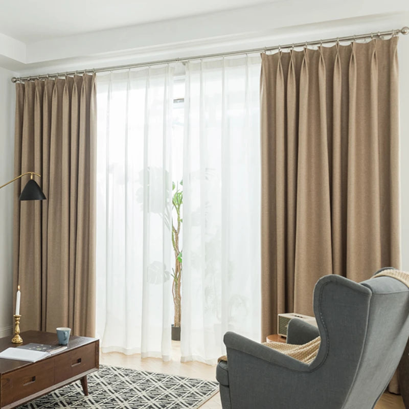 Mila Linen Curtain Swatch Samples - Premium Natural Linen Fabric for Drapes & Window Treatments - Perfect for Living Room, Bedroom & Home Decor