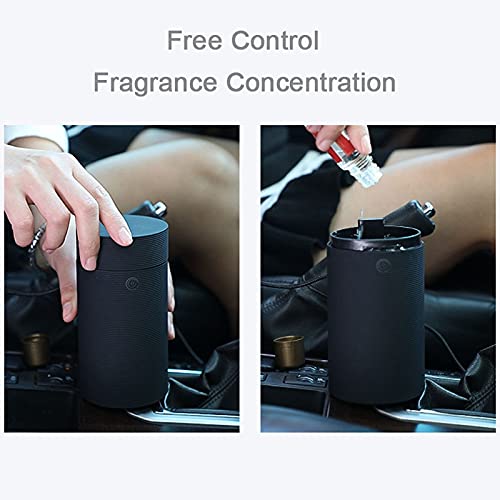 Black USB Aroma Diffuser & Humidifier for Car, Office, Home - Essential Oil Cool Mist Maker for Aromatherapy, Air Freshening & Relaxation | Perfect for Work Desks, Bedrooms & Small Spaces