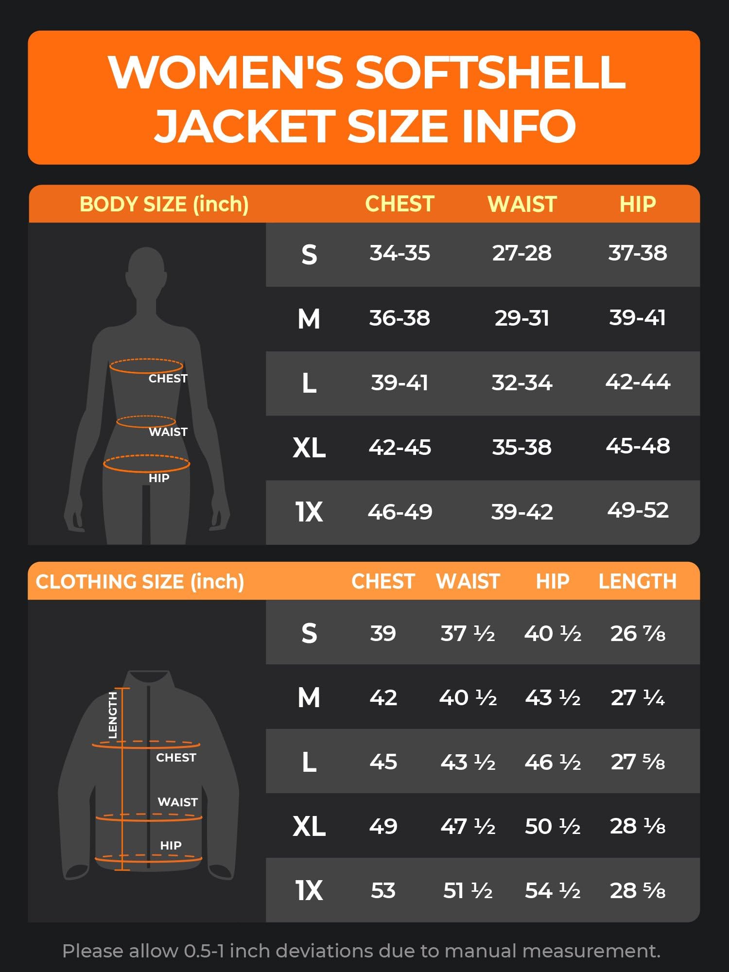 ORORO Women's 5 Heat Zones Softshell Heated Jacket with Battery - Fleece Lined Winter Coat for Cold Weather, Outdoor Activities & Work (Charger Not Included) - Perfect for Skiing, Hiking, Commuting & Winter Sports