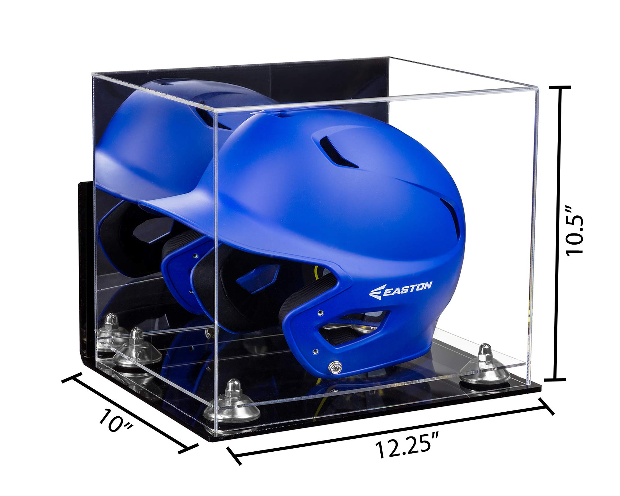 Clear Acrylic Baseball Batting Helmet Display Case - UV Protection & Dustproof - Perfect for Showcasing Autographed MLB Helmets in Home or Office Collections