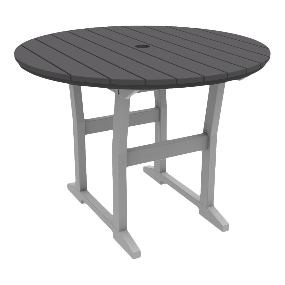 Coastline Cafe Round Dining Table - 36 Inch Modern Kitchen Table for Small Spaces, Breakfast Nook & Apartment - Perfect for Coffee Shops, Restaurants & Home Decor
