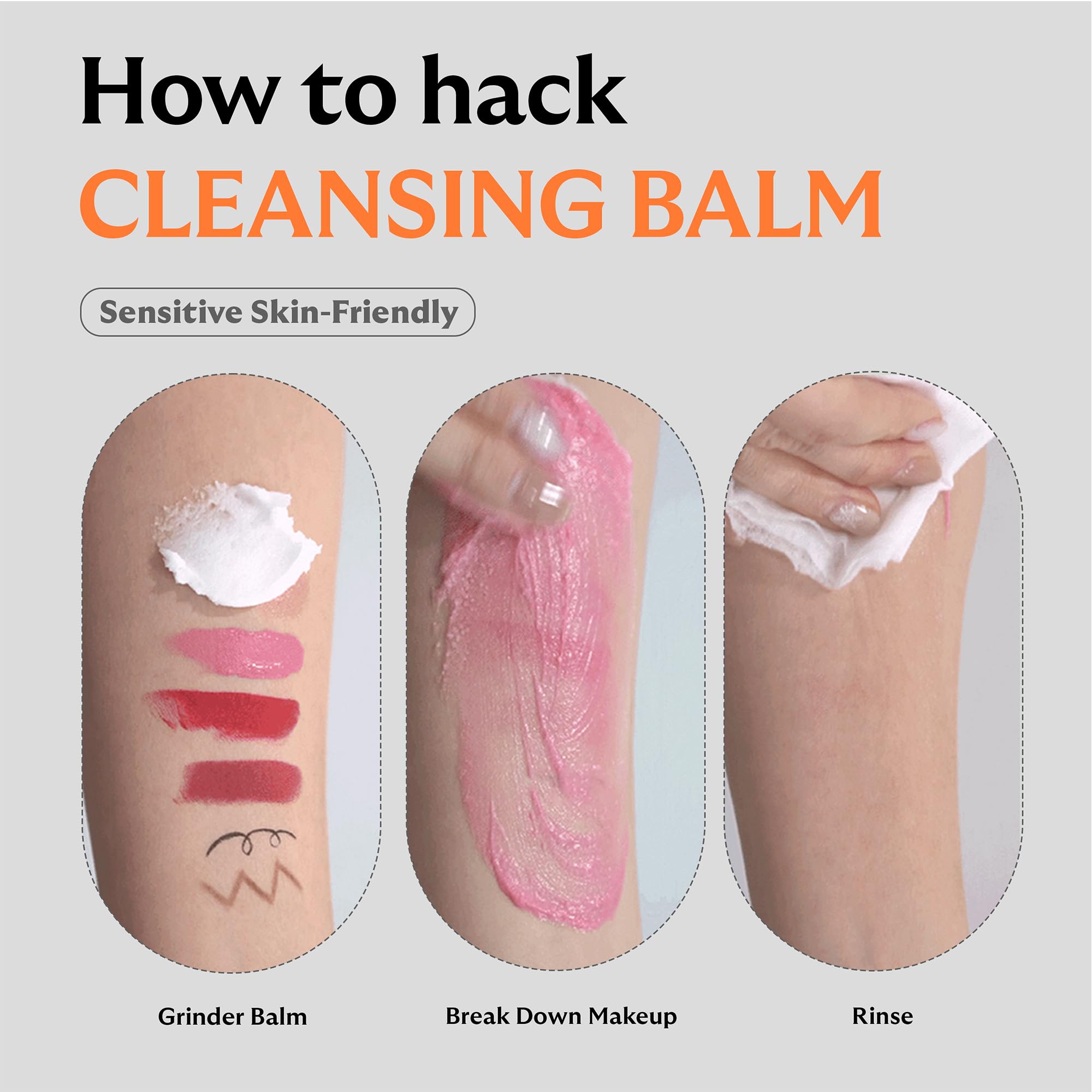 SUNDUK JeJu Carrabiome X Grinder Cleansing Balm - Korean Gentle Facial Cleanser for Sensitive Skin | Hydrating Makeup Remover & Blackhead Treatment | Self-Grinding Cleansing Balm for Oily Skin | Perfect for Daily Skincare Routine & Travel-Friendly Beauty Essential