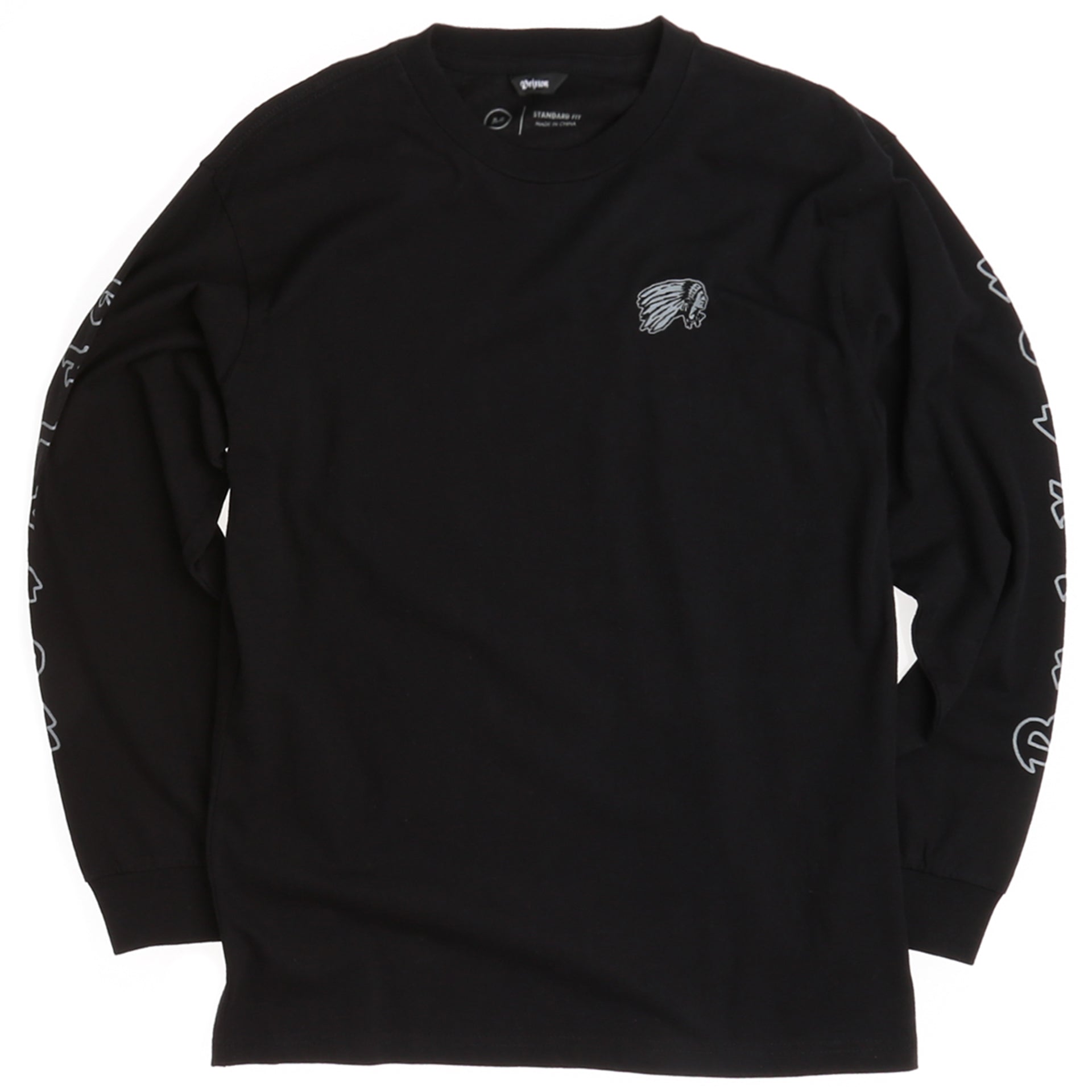 Brixton Primo Standard Long Sleeve T-Shirt for Men - Black | Casual Wear, Street Style & Everyday Comfort