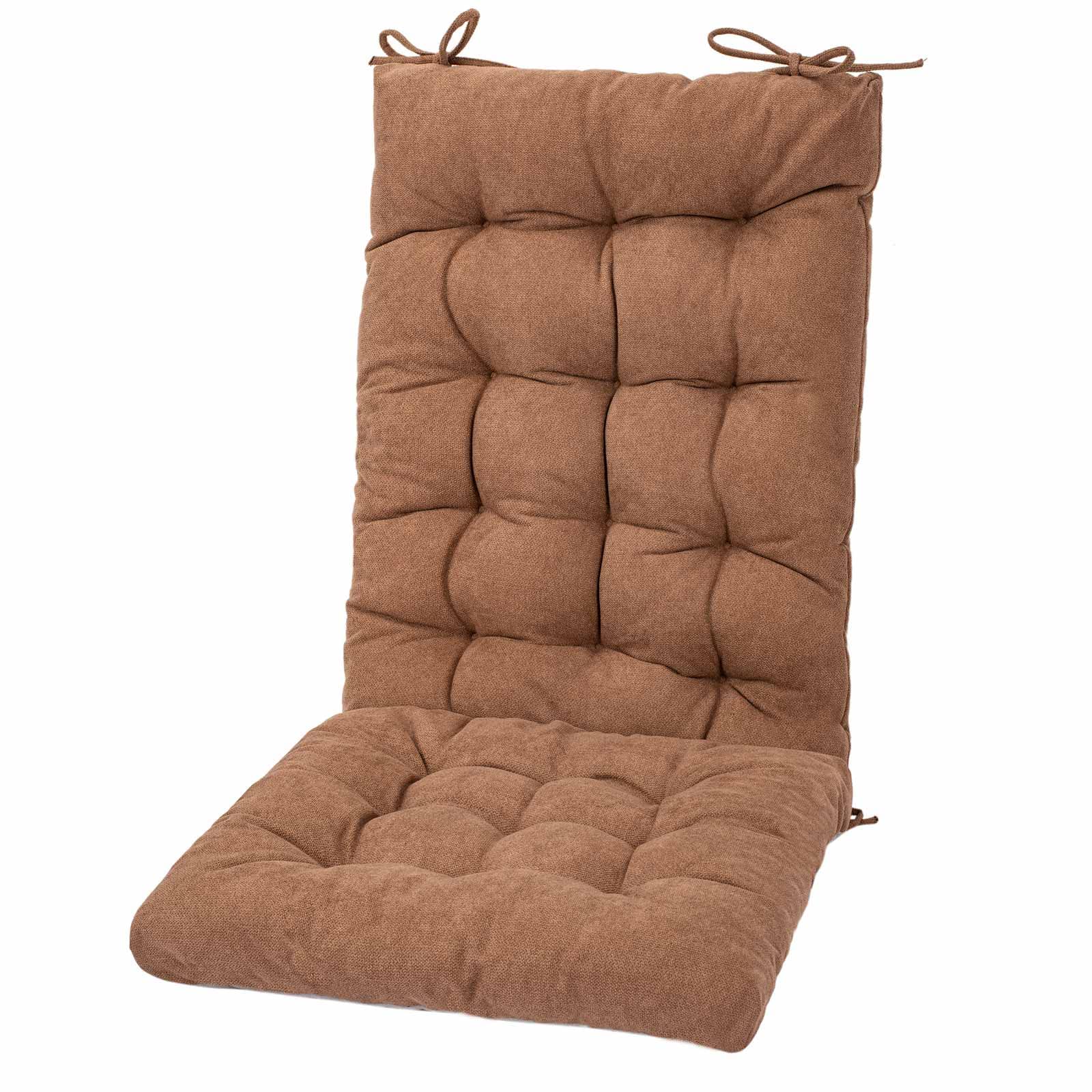 Premium POMIU Rocking Chair Cushion Set - Comfortable Seat & Back Cushions for Office, Dining, and Desk Chairs - Indoor Home & Kitchen Decor (Coffee Color) - Perfect for Living Rooms, Reading Nooks & Relaxation Spaces