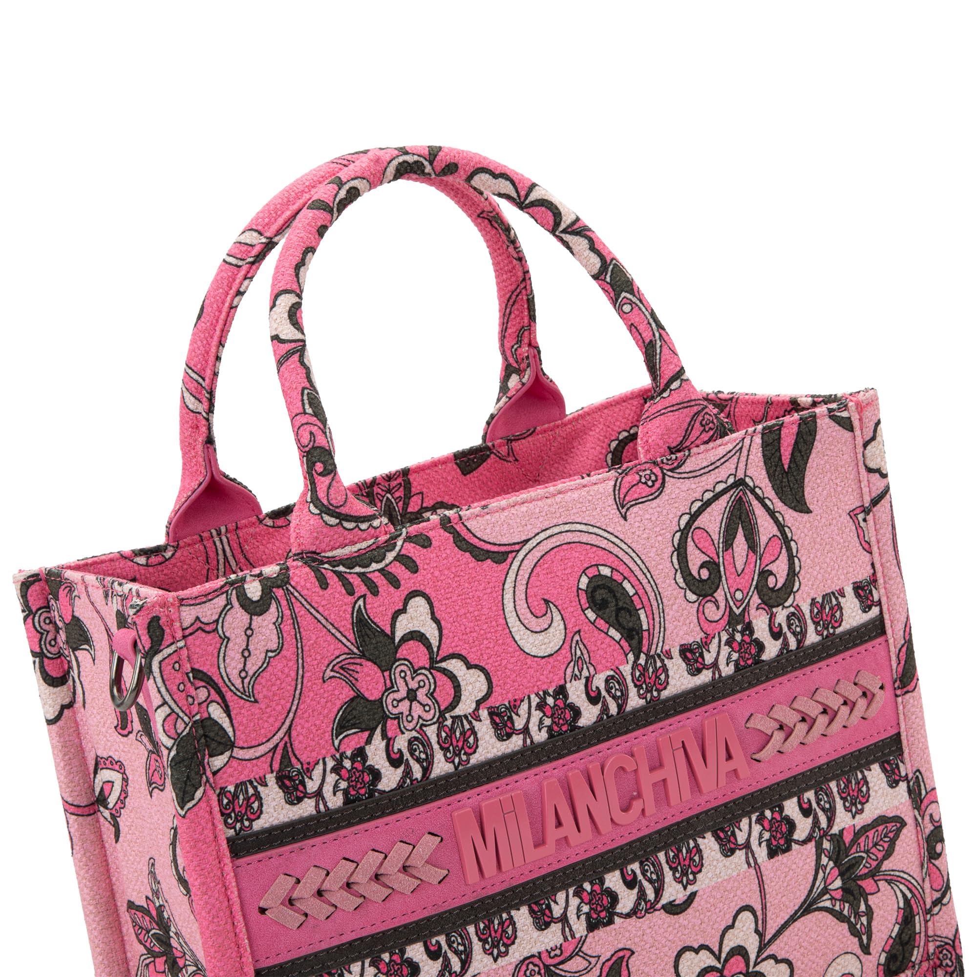 Milan Chiva Floral Tote Bags for Women - Stylish Top-Handle Purse for Work, Travel & Daily Use
