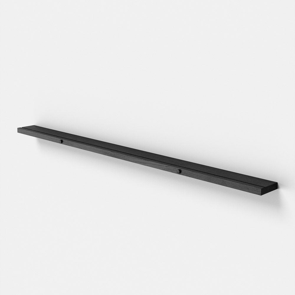 MOEBE Minimalist Black Gallery Shelf - Wall Mounted Floating Shelf for Home Decor (2 Sizes) - Perfect for Living Room, Bedroom & Office Display