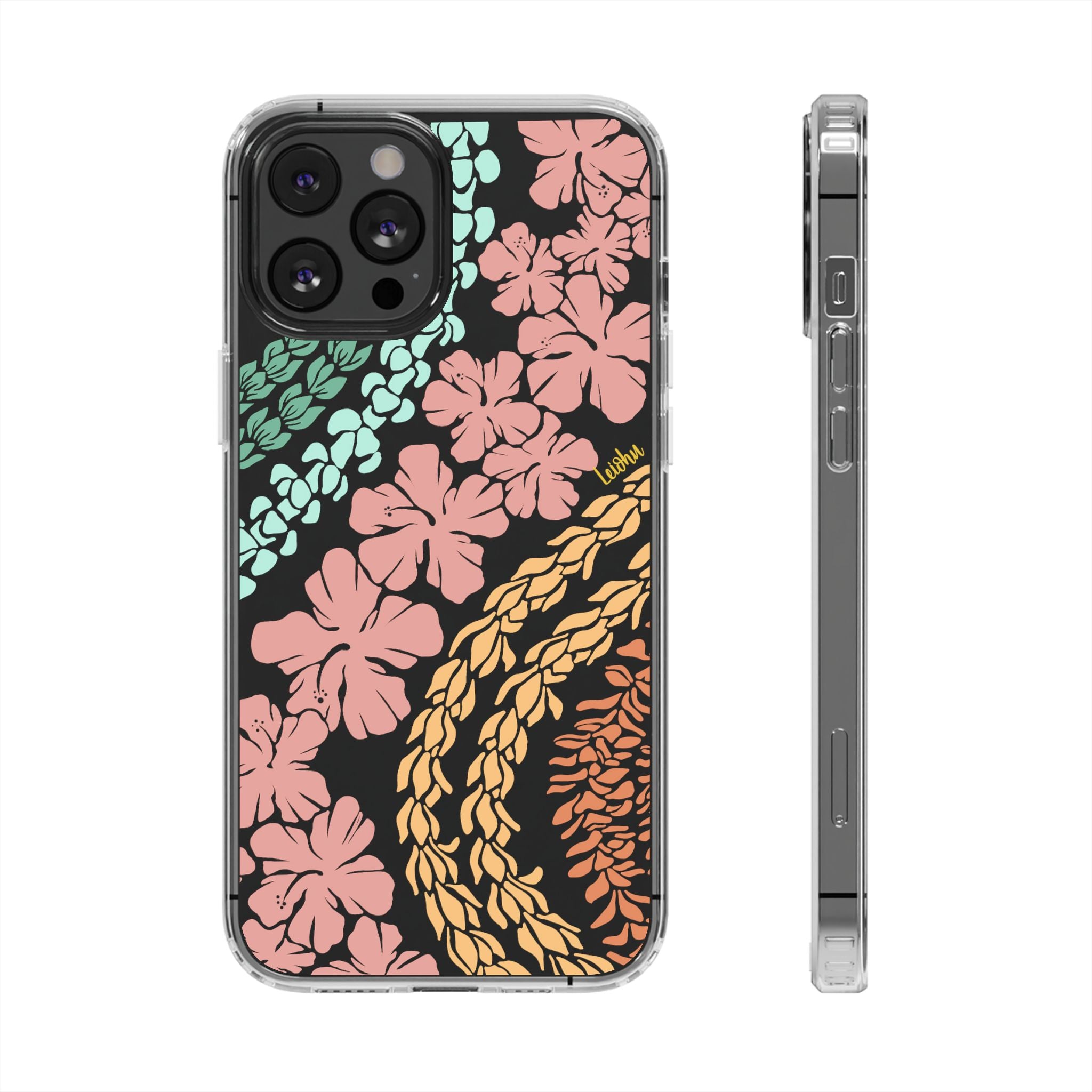 Groovy Lei Clear Phone Case - Slim Protective Cover for iPhone & Samsung - Perfect for Everyday Use, Travel & Outdoor Activities