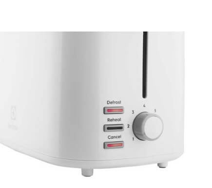 Electrolux E2TS1 100W 2-Slice Pop Up Toaster - Perfect for Breakfast, Brunch & Small Kitchens