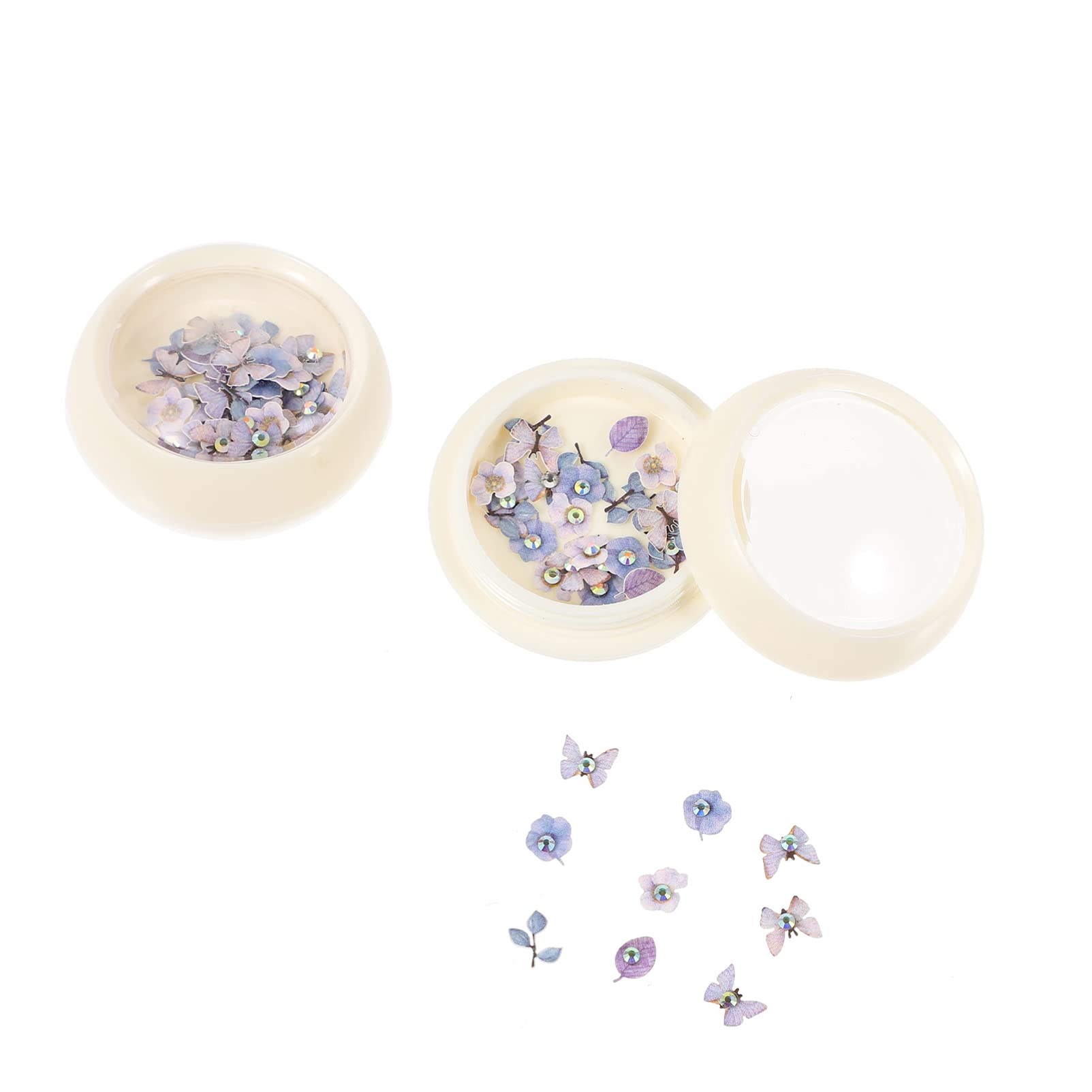 Beaupretty Premium Nail Art Flowers - 2 Box Set of Durable Nail Decorations for Manicure | Perfect for DIY Nail Design, Bridal Nails, and Salon Nail Art