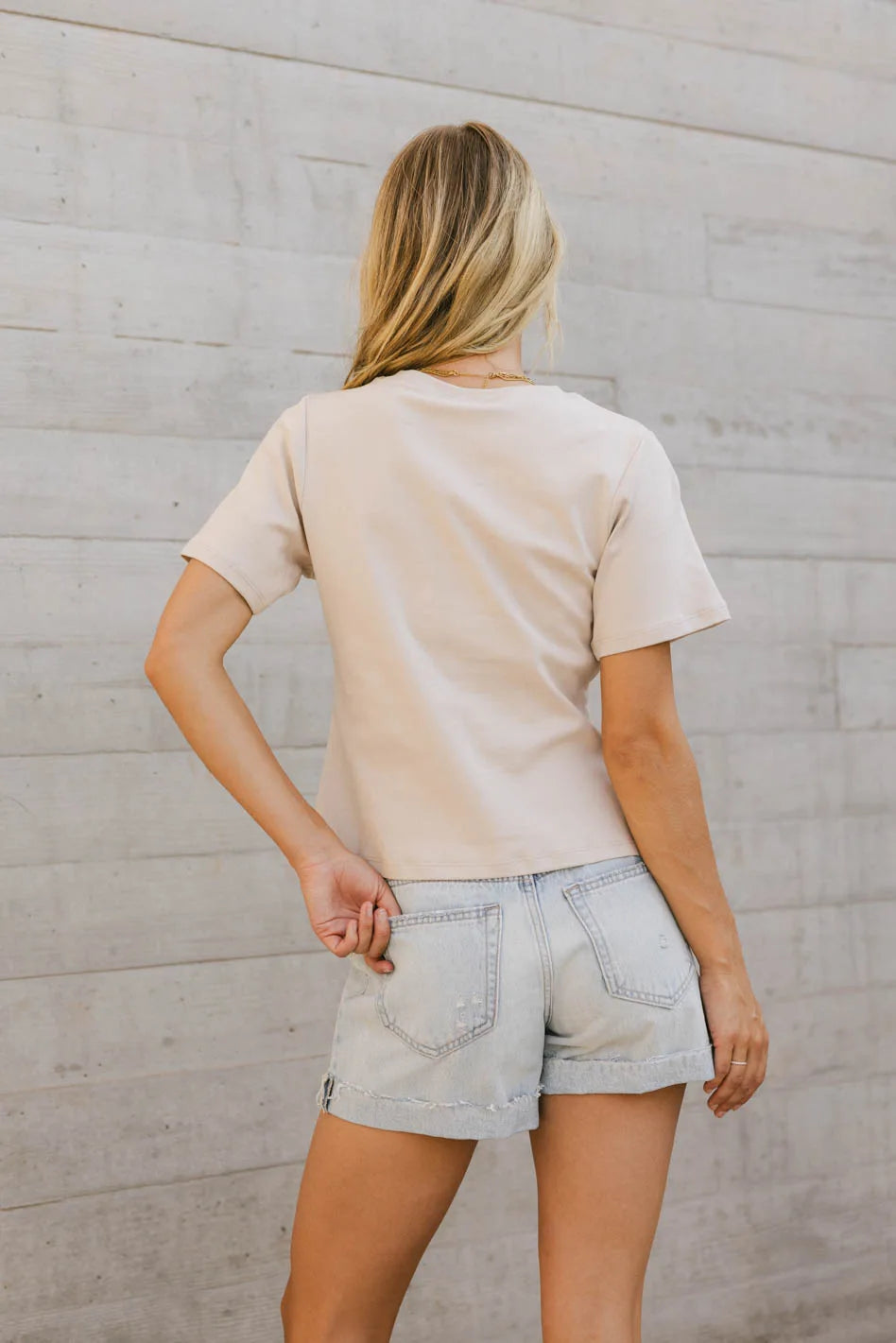 Kiera Gathered Tee Women's Casual T-Shirt - Soft Cotton Relaxed Fit Top for Everyday Wear | Perfect for Work, Weekend & Travel Outfits