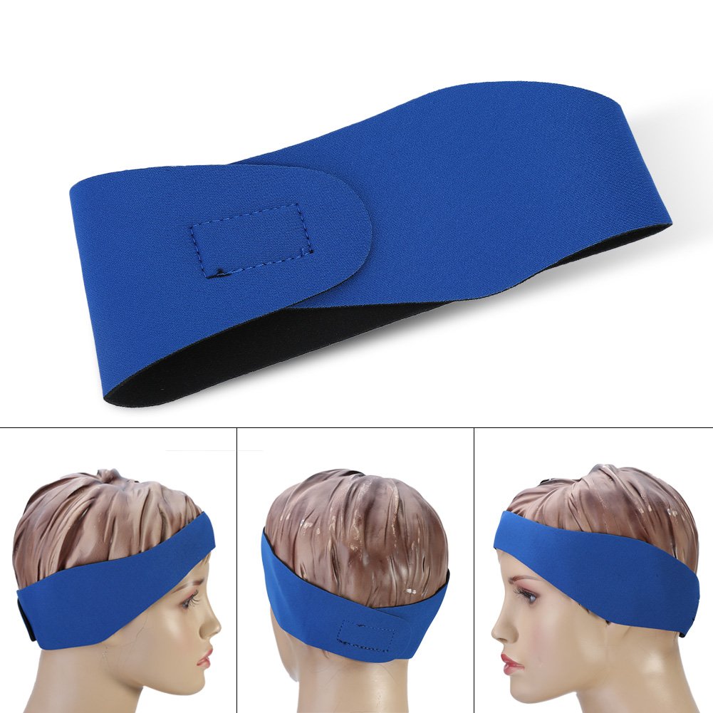 Waterproof Neoprene Swim Headband for Adults & Kids - Adjustable Elastic Hair Ear Guard for Swimming, Surfing & Water Sports - 2 Sizes (Toddler & Adult) - Ideal for Pool, Beach & Training