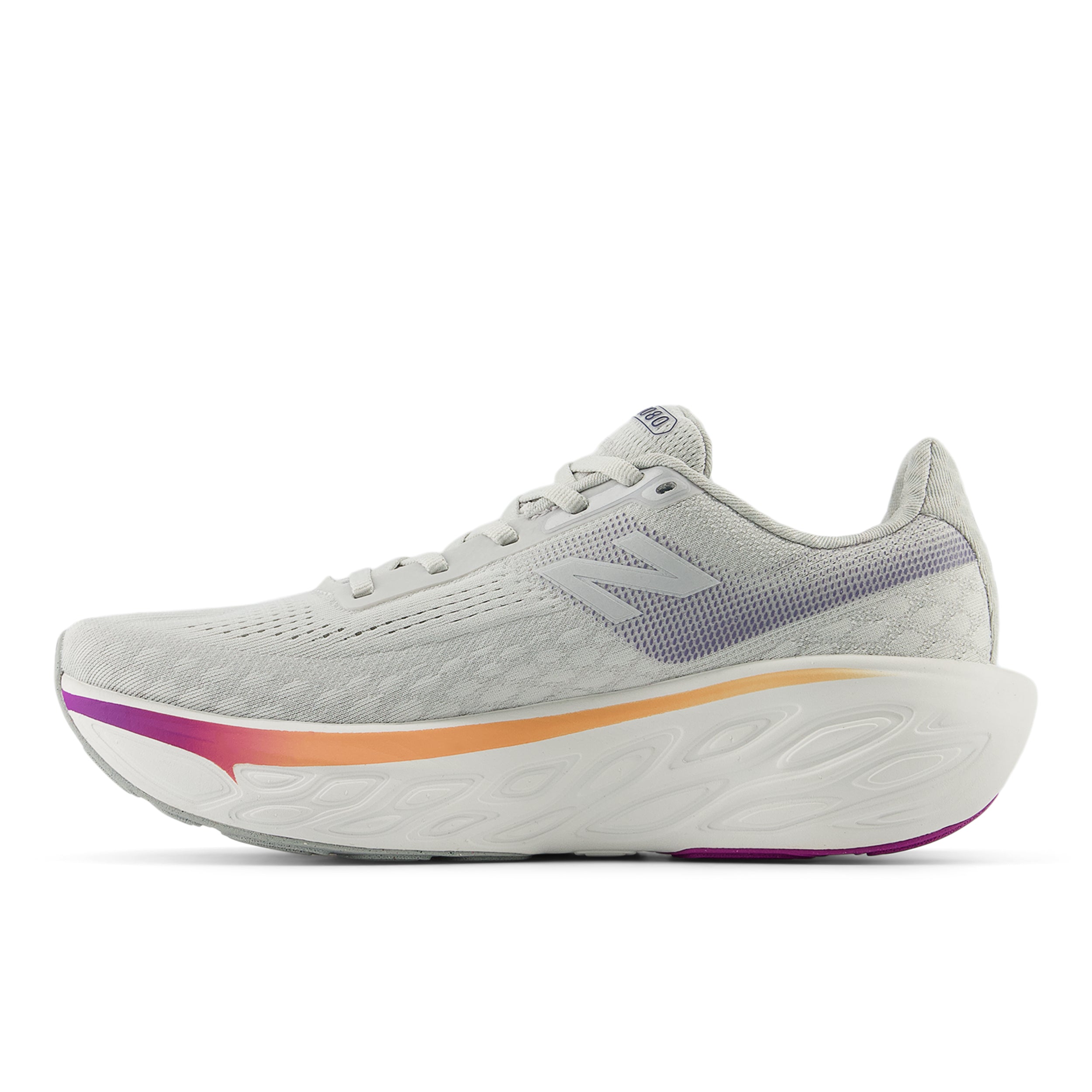 New Balance Women's Fresh Foam X 1080v14 Wide Running Shoes - Grey Matter/Silver Metallic/Inkwell | Cushioned Comfort for Long Distance Running & Gym Workouts