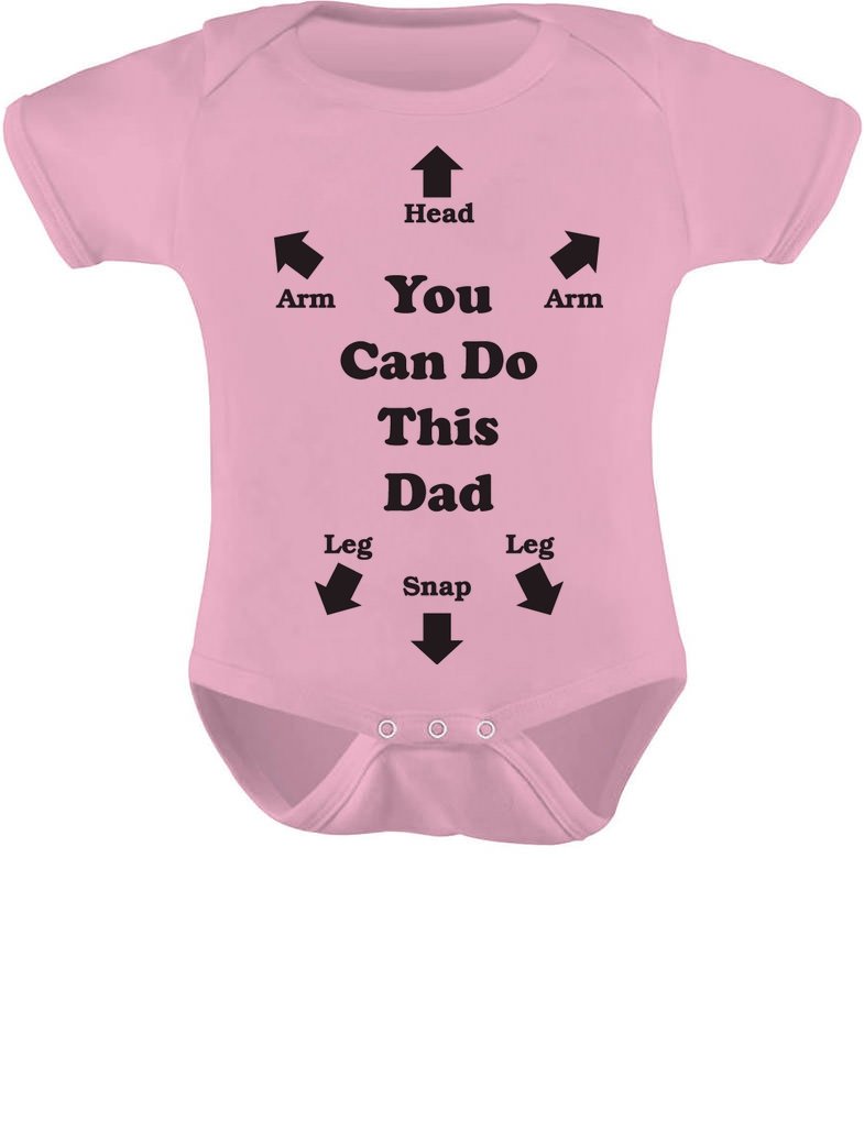 Funny Baby Bodysuit - 'You Can Do This' New Dad Gift for Infant Boys & Girls | Perfect for Newborn Photos, Baby Showers & Parenting Humor