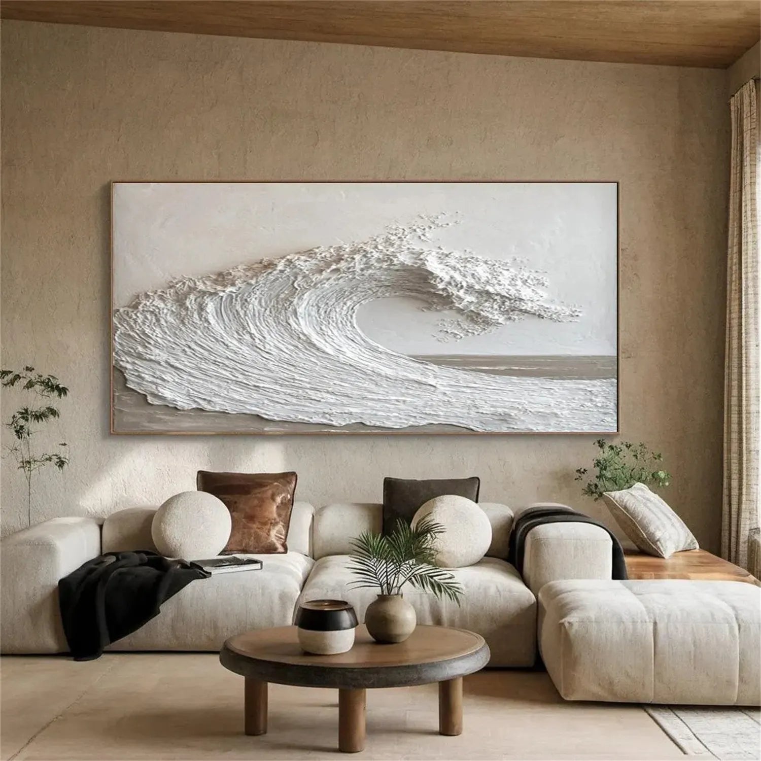 Ocean And Sky Painting #OS 216 - Stunning Seascape Wall Art for Home & Office Decor - Perfect for Living Room, Bedroom or Beach House