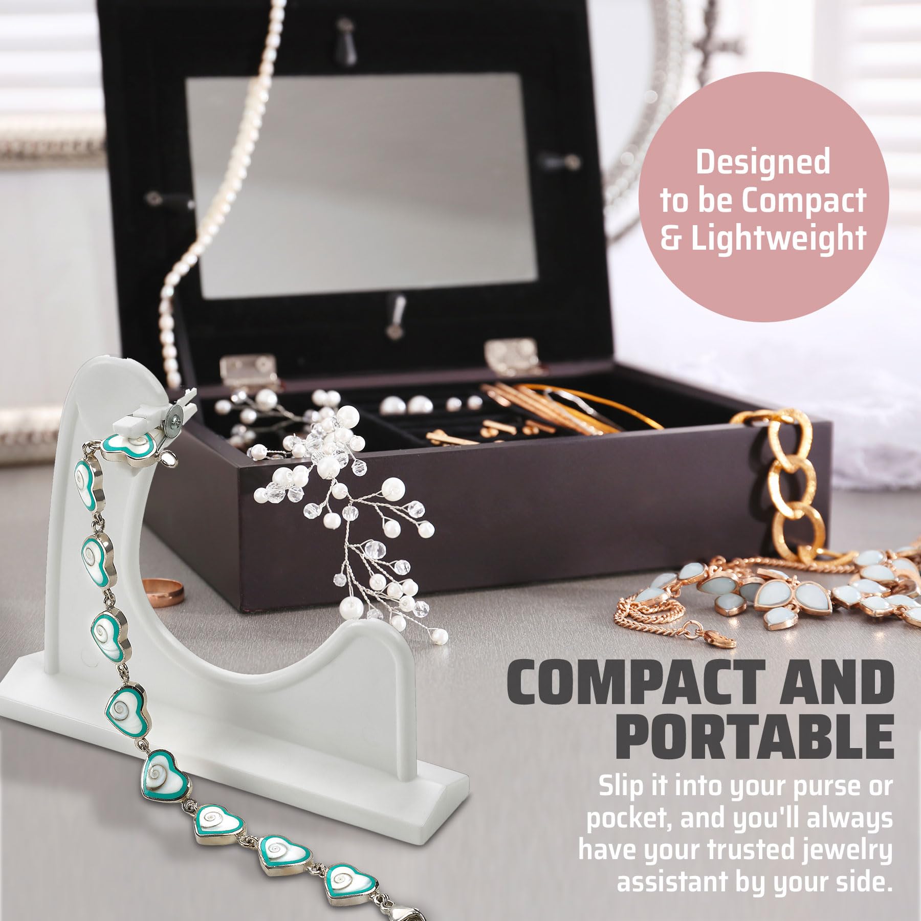 MEDca 2-Pack Bracelet Helper Tool - Easy-to-Use Jewelry Clasp Fastener for Watches, Necklaces & Bracelets | Portable Jewelry Aid for Women | Perfect for Travel, Gifts & Daily Wear