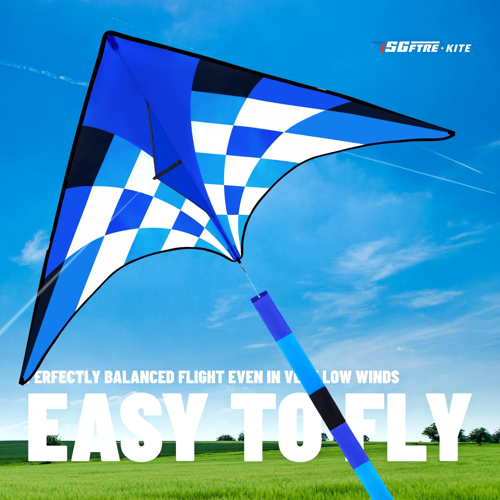Vibrant Rainbow Kite for Adults & Kids - Easy to Fly Outdoor Kite for Ages 8-12 - Perfect for Beach, Park, and Backyard Fun - Durable Kite for Family Sports & Outdoor Activities