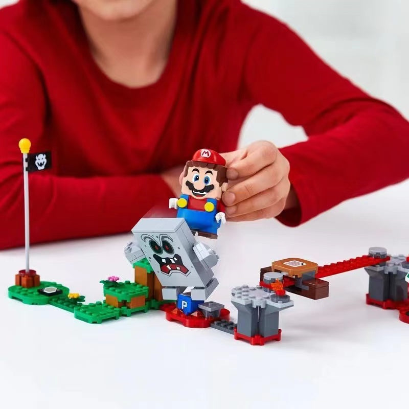 133 pcs Whomp’s Lava Trouble Expansion Set - Super Mario Board Game Accessory for Family Game Night & Kids Party Fun