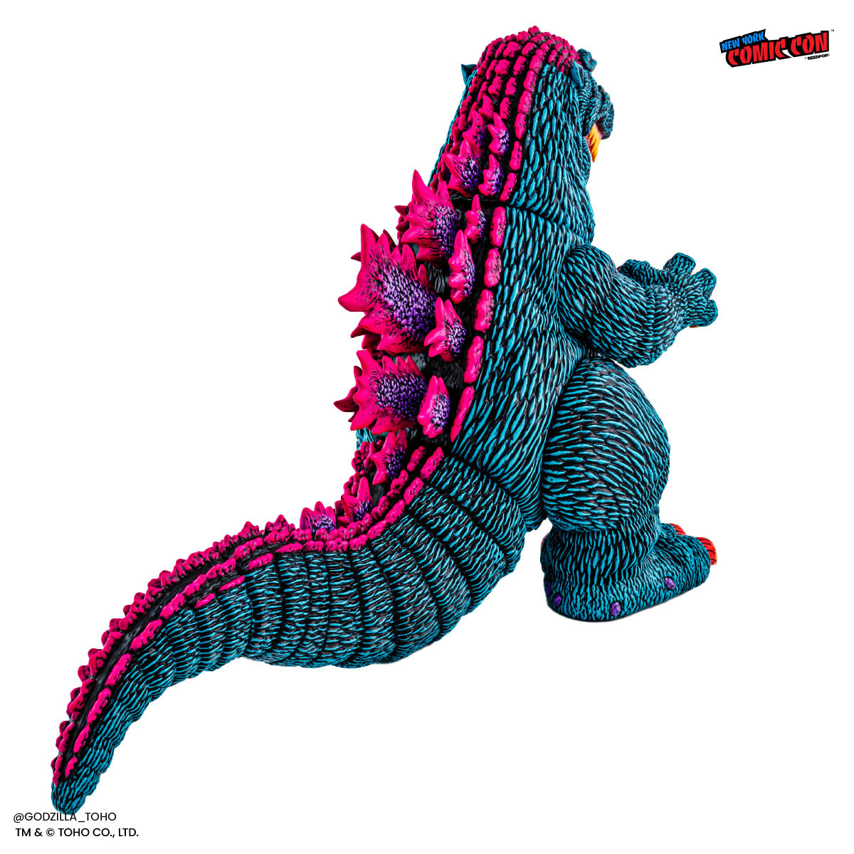 Godzilla Designer Vinyl Figure by James Groman - Psychedelic Variant Collectible Toy | Perfect for Anime Fans, Pop Culture Collectors & Home Office Decor