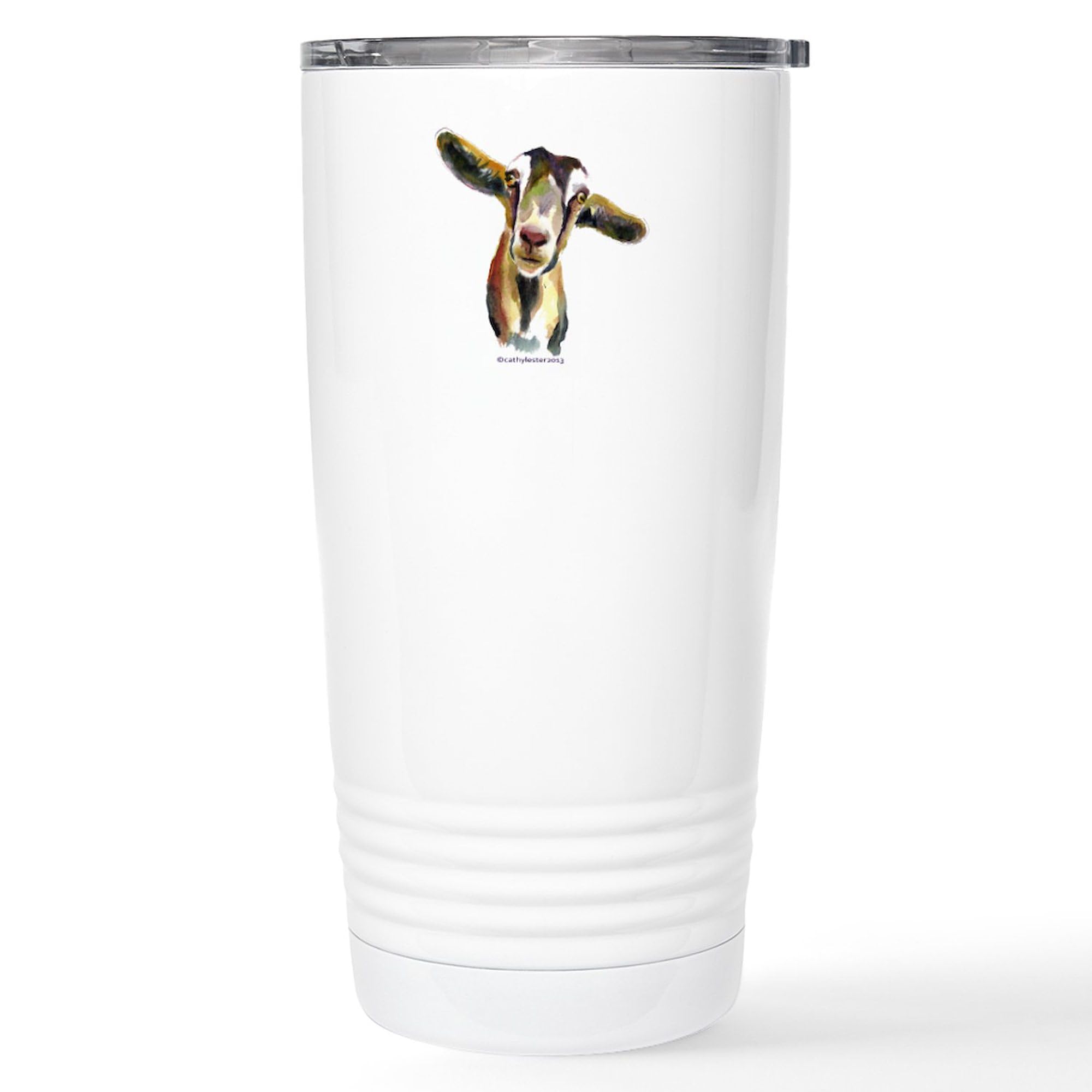 Goat Stainless Steel Travel Mug 20 oz - Insulated Coffee Tumbler with Lid - Keeps Drinks Hot/Cold for Hours - Perfect for Office, Commuting & Outdoor Adventures