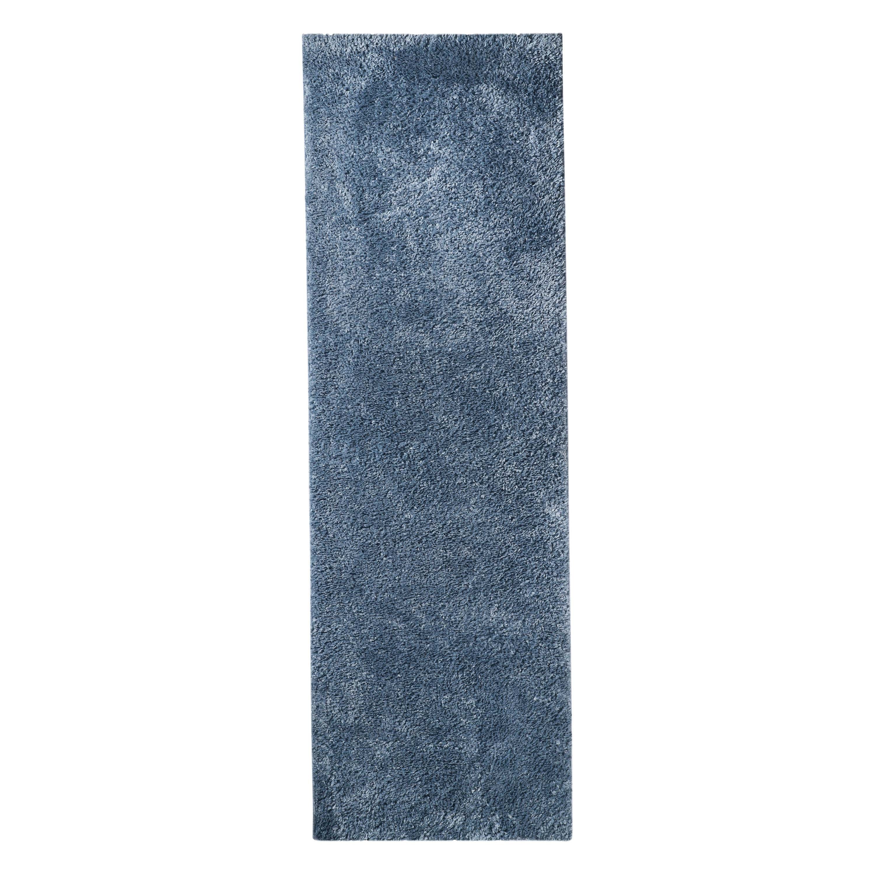Berlin Solid Indoor Plush Shag Runner Rug - Soft Area Rug for Living Room, Bedroom, Nursery - Non-Slip Comfortable Floor Mat for Home Decor