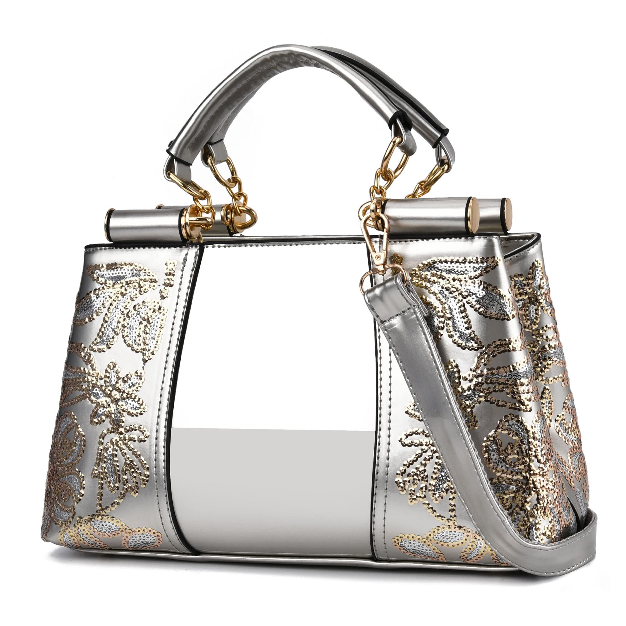 Nevenka Women's Designer Patent Leather Handbag - Stylish Purse for Shopping, Parties & Daily Use | Perfect for Work, Travel & Special Occasions