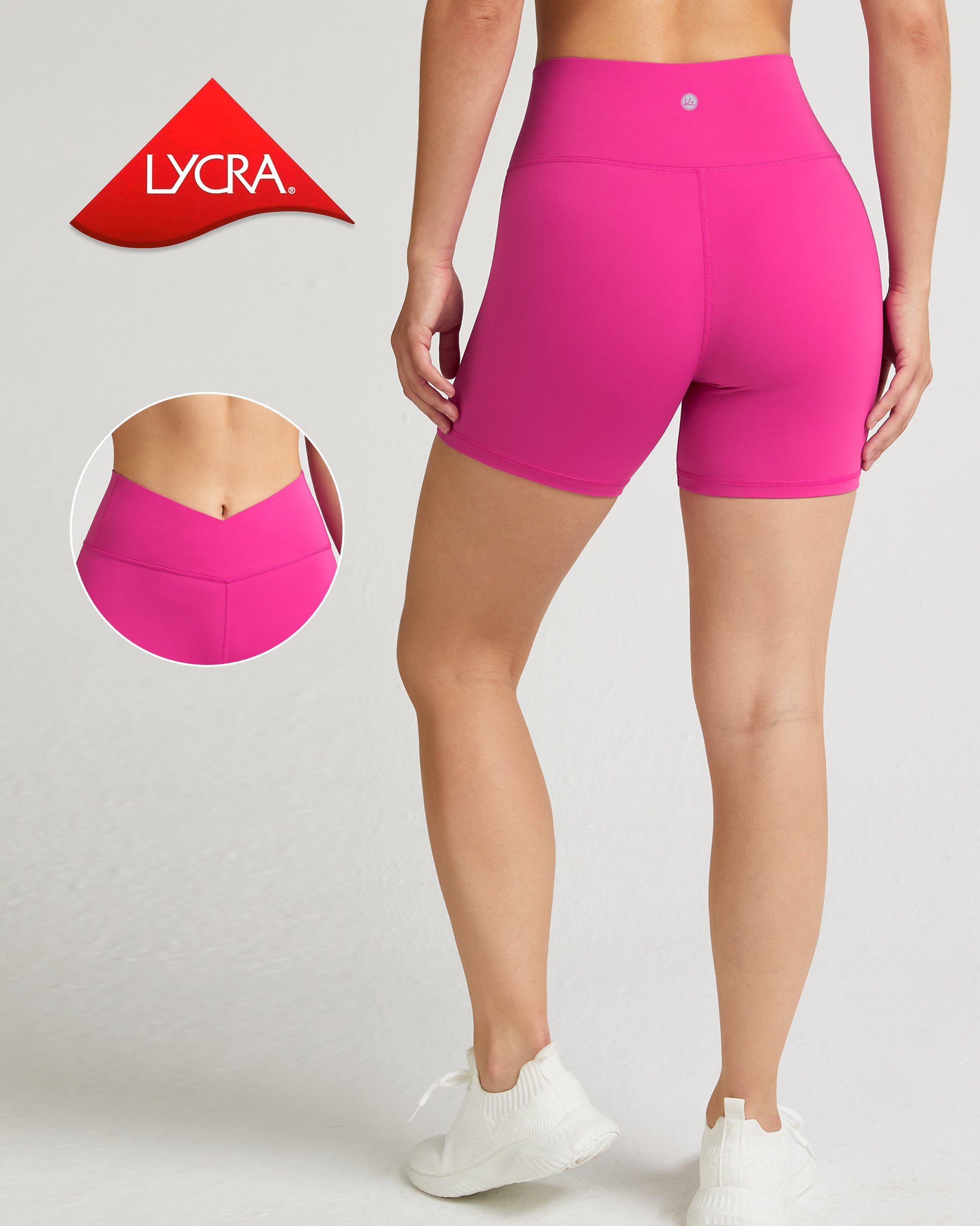 Stylish Cross Waist Shorts for Women - High Waisted Stretchy Comfortable Workout & Summer Casual Shorts | Perfect for Gym, Running, Yoga, Beach and Everyday Wear