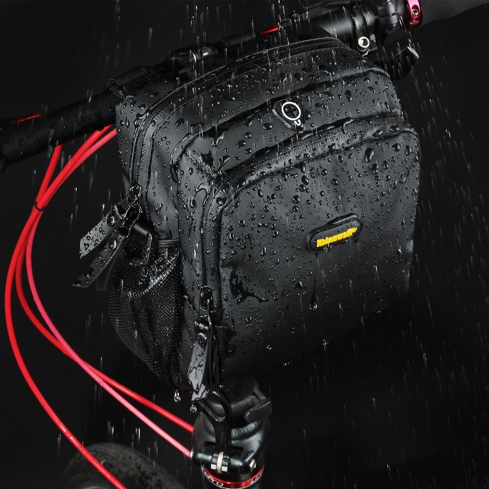 Rhinowalk Bike Handlebar Bag - Waterproof Cycling Front Frame Basket Bag for Road & Mountain Bikes | Perfect for Commuting, Touring & Outdoor Adventures