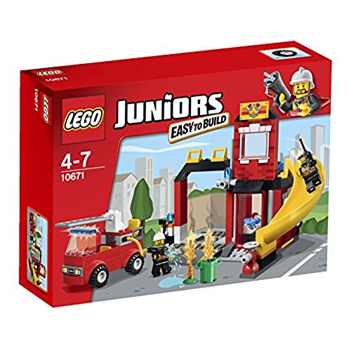 LEGO Junior Fire Rescue Building Set 10671 – Fire Truck & Helicopter Toy for Kids Ages 4-8 | Creative Play, Birthday Gift & STEM Learning Activity