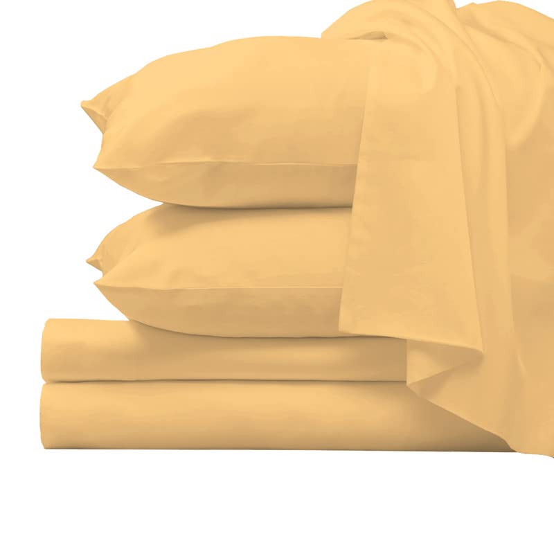 1000 Thread Count 100% Long Staple Cotton California King Sheet Set - Luxurious Sateen Weave, Breathable & Deep Pocket (Fits 15