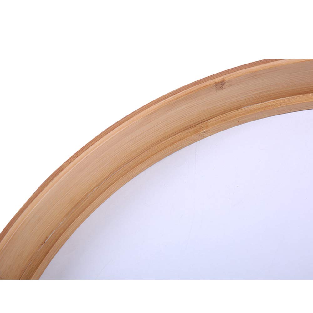 Round Wall Mounted Vanity Mirror - HD Wooden Bathroom Mirror with Adjustable Tilt for Makeup & Shaving | Perfect for Modern Bathrooms & Bedrooms