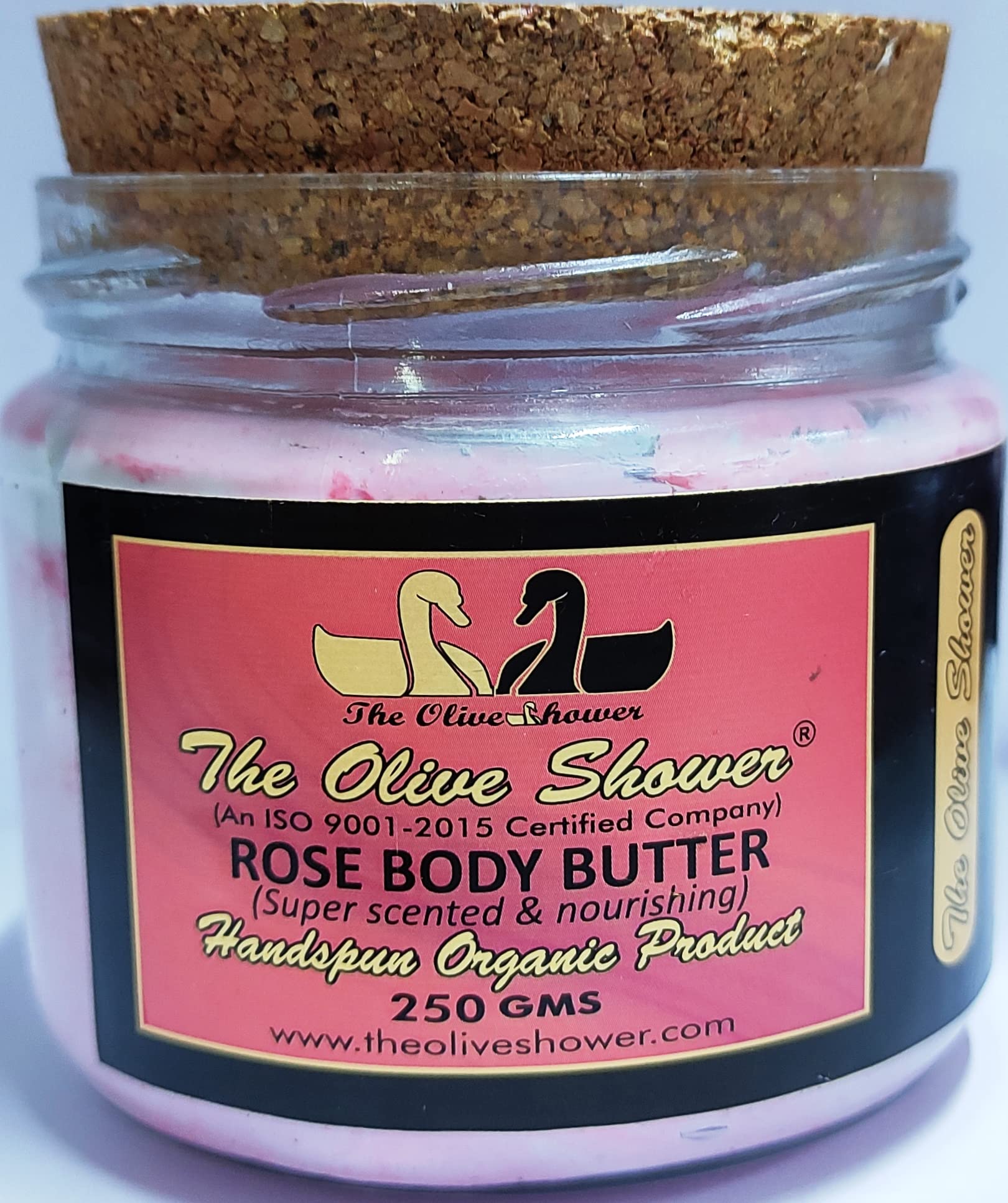 Olive Shower Rose Body Butter - 250g Moisturizing Cream for Dry Skin | Hydrating & Nourishing Body Lotion for Women & Men | Perfect for Daily Skincare Routine & Post-Shower Hydration