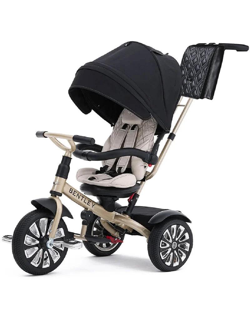 Bentley 6-in-1 Convertible Baby Stroller Trike - Toddler Tricycle with Canopy & Parent Push Handle for Outdoor Walks, Park Rides & Shopping Trips