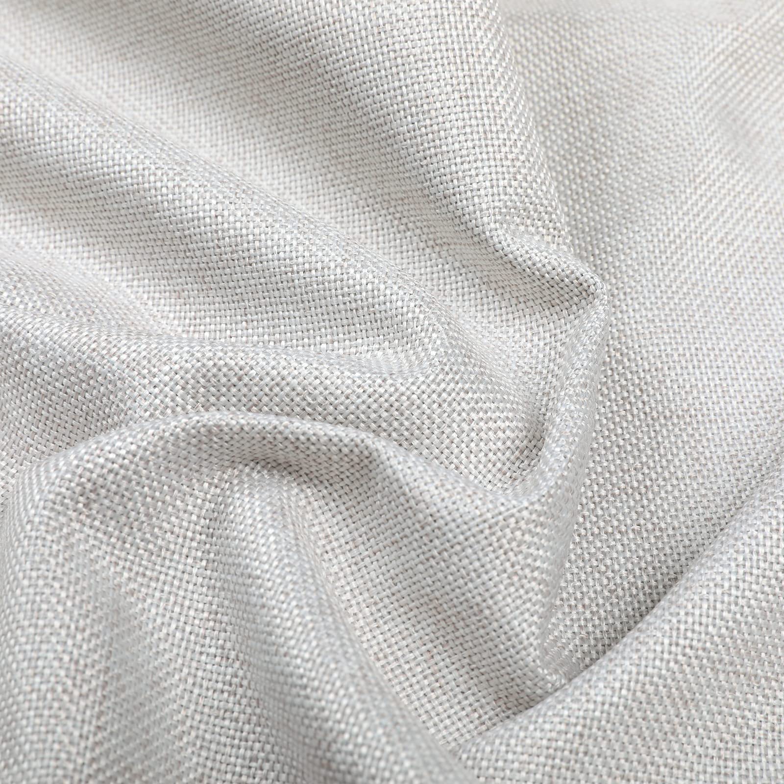 TWOPAGES Beige Pinch Pleated Blackout Curtains for Bedroom - Thermal Insulated Linen Blend Drapes, Set of 2 Panels (58x84 Inches) - Perfect for Privacy, Light Blocking & Window Treatment in Living Room, Nursery or Home Office