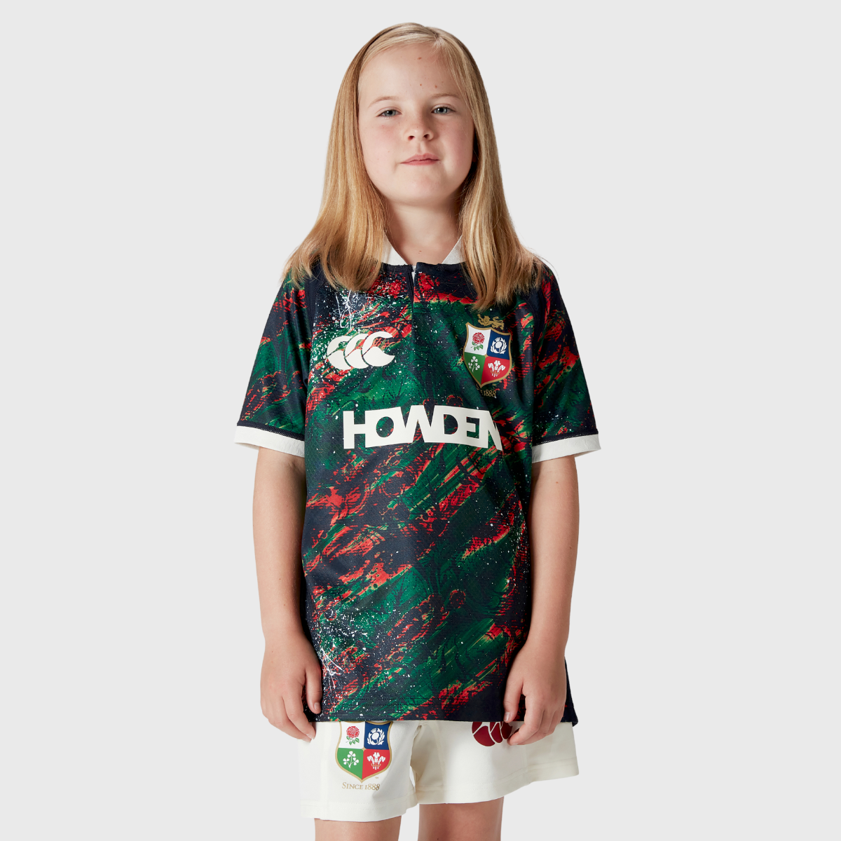 Canterbury British & Irish Lions 2025 Kids Rugby Jersey - Warm Up Training Shirt for Youth Rugby Players - Perfect for Practice, Games & Fan Support