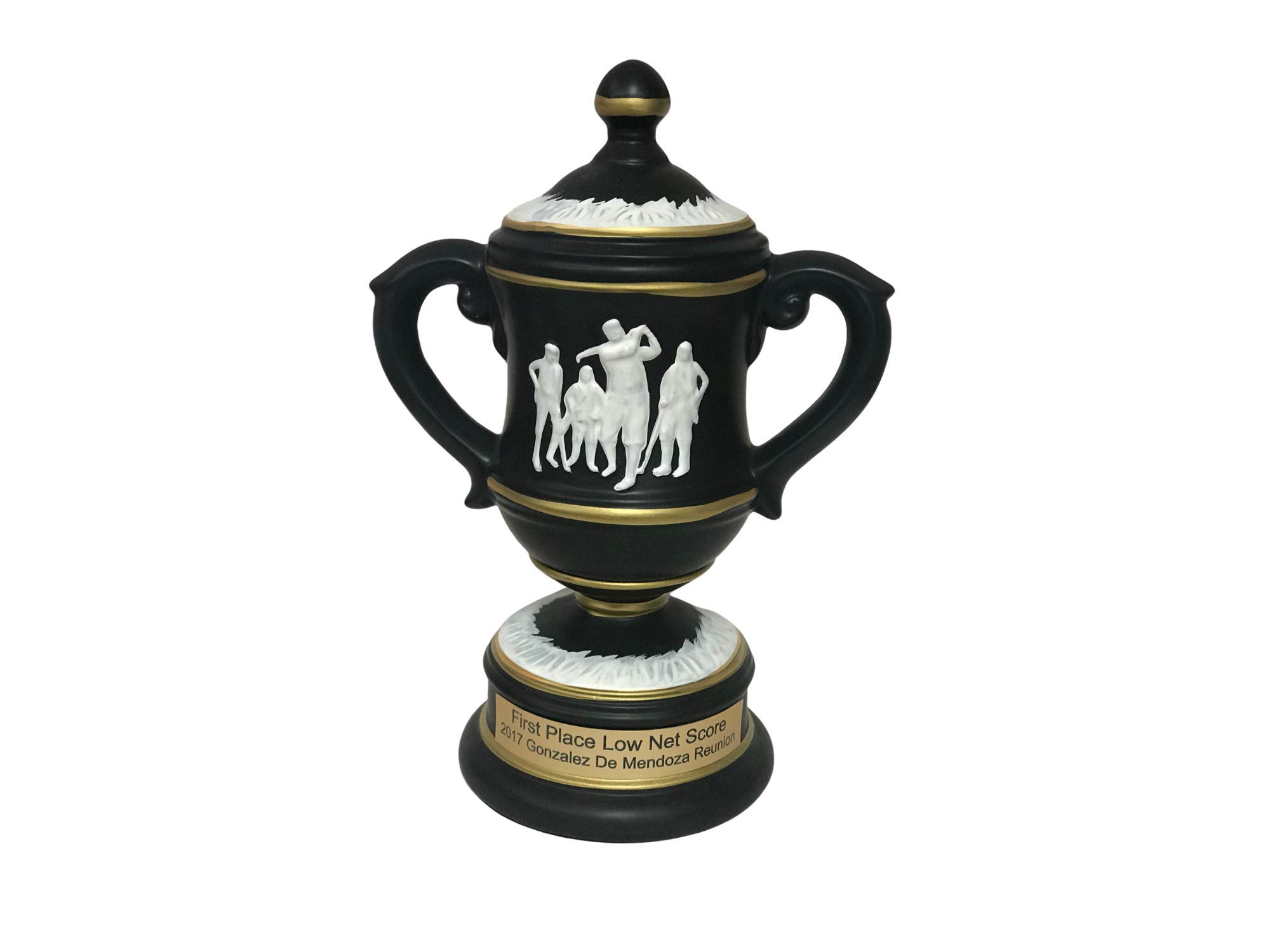 NWA Golf Trophy - Elegant Golf Cameo Cup Award for Championships & Tournaments | Perfect for Golf Tournaments, Awards Ceremonies & Sports Events