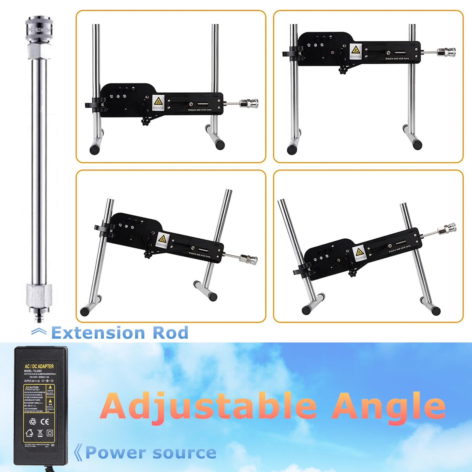 Realistic Thrusting Sex Machine for Men & Women - Hands-Free Masturbator Cup with Adjustable Angle & Speed Control - Lifelike Dildo for Solo Play & Couples Use - Perfect for Bedroom Fun & Discreet Pleasure