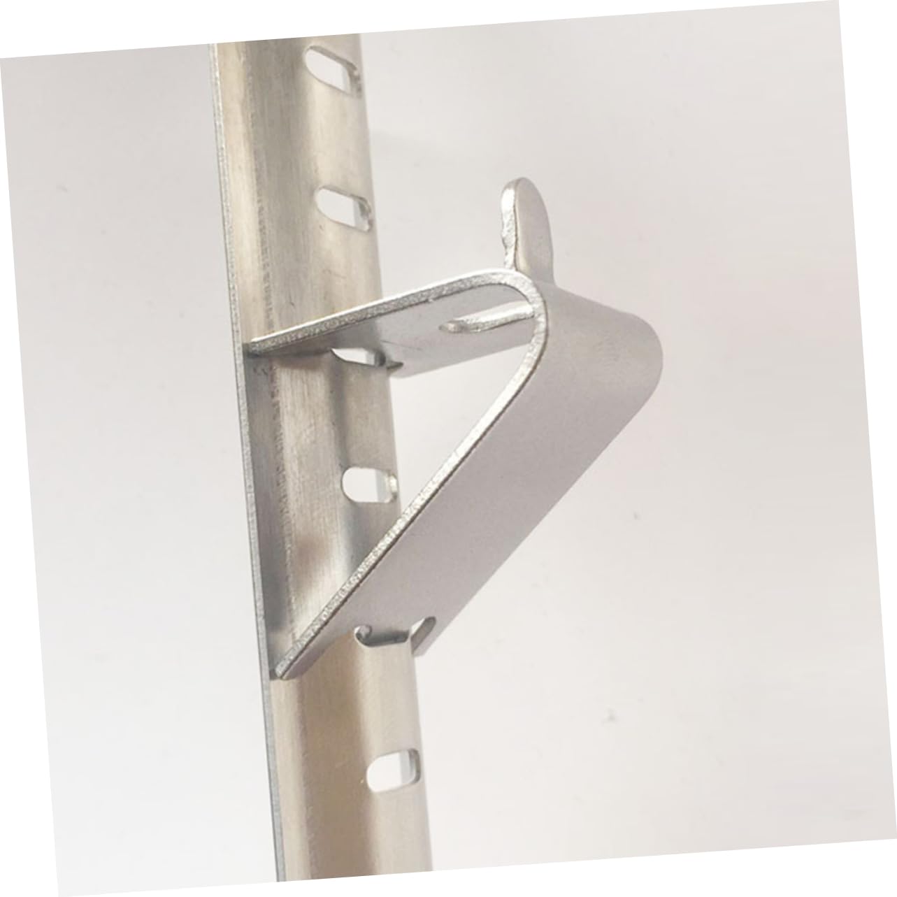 4-Piece Metal Clips for Desk Partition & Acrylic Shelf - Heavy Duty Refrigerator Shelf Brackets & Freezer Buckle Replacement - Perfect for Office Organization & Kitchen Storage Solutions