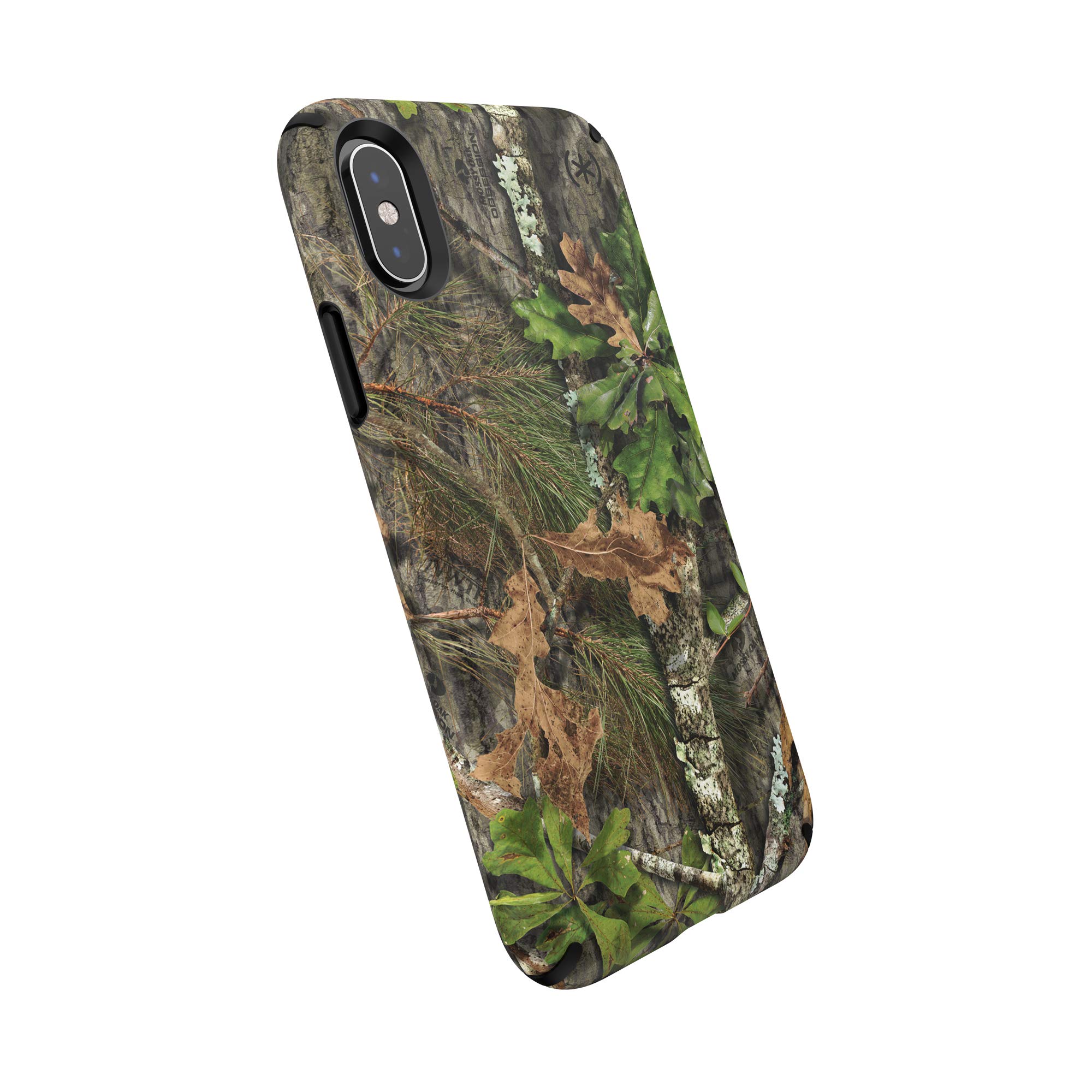 Speck Presidio Inked iPhone X/Xs Case - Mossy Oak Obsession/Black (133125-8677) | Slim Protective Cover with Grip | Perfect for Outdoor Activities & Daily Use