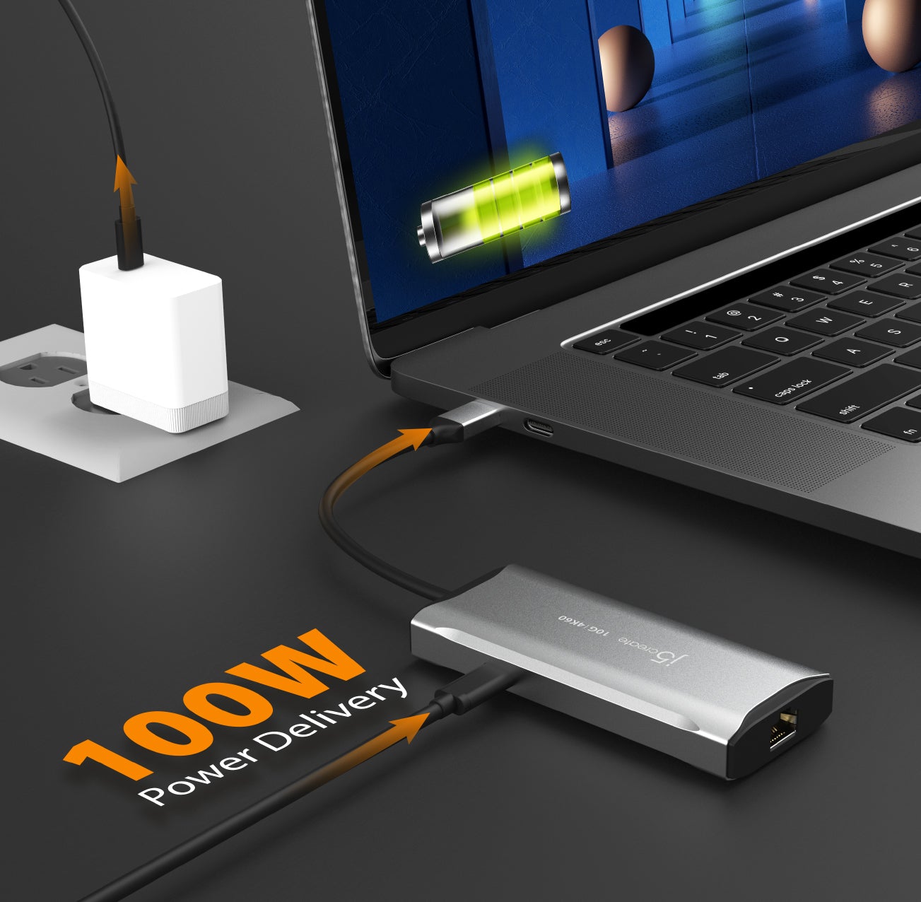 4K60 Elite USB C® 10Gbps Travel Dock - Portable USB-C Hub with 4K HDMI, 10Gbps Data Transfer, for MacBook, iPad, Laptop - Perfect for Business Travel, Home Office & Remote Work