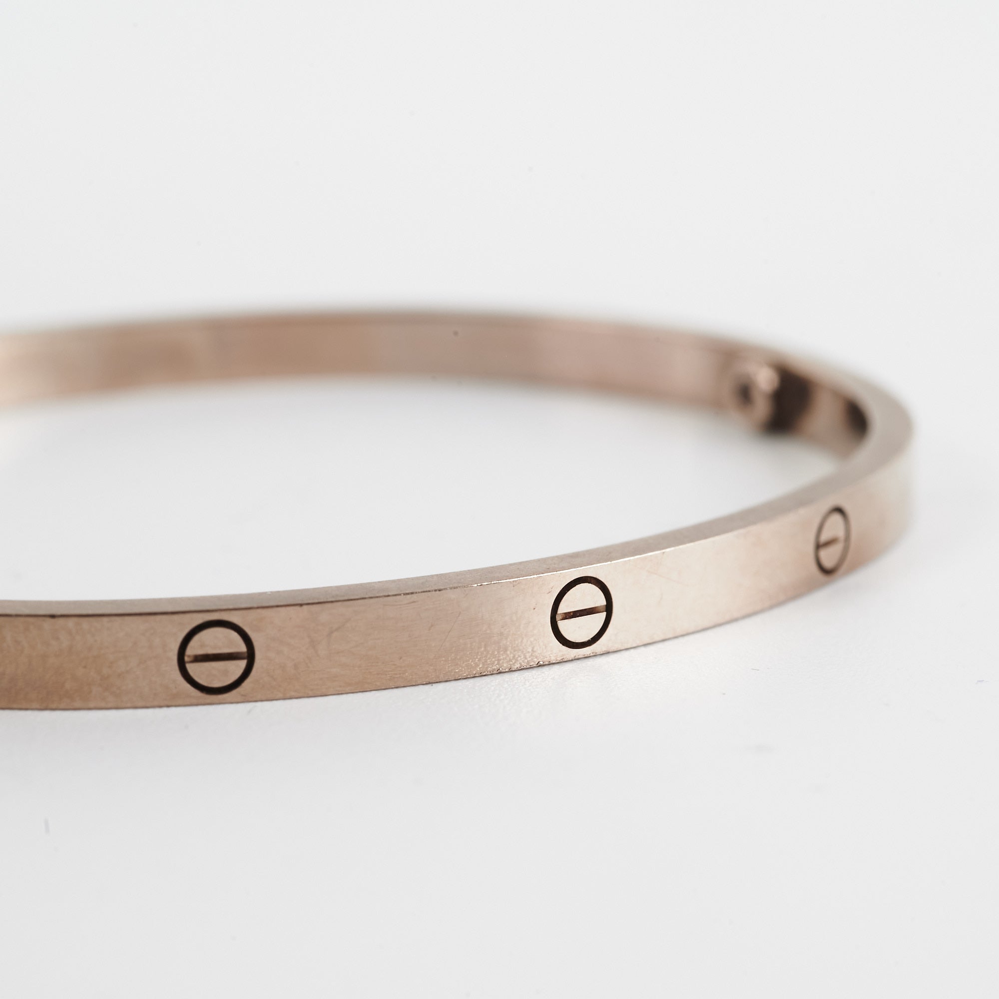 Cartier SM Love Bangle 17 White Gold Bracelet for Women - Luxury Jewelry Gift for Anniversary, Wedding & Special Occasions