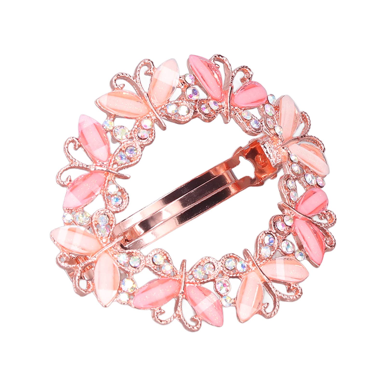 Exquisite Rhinestone Fairy Hair Clips for Women & Girls - Fashionable Hair Pins with Beautiful Embellishments (Pink) - Perfect for Weddings, Parties & Everyday Hair Decoration