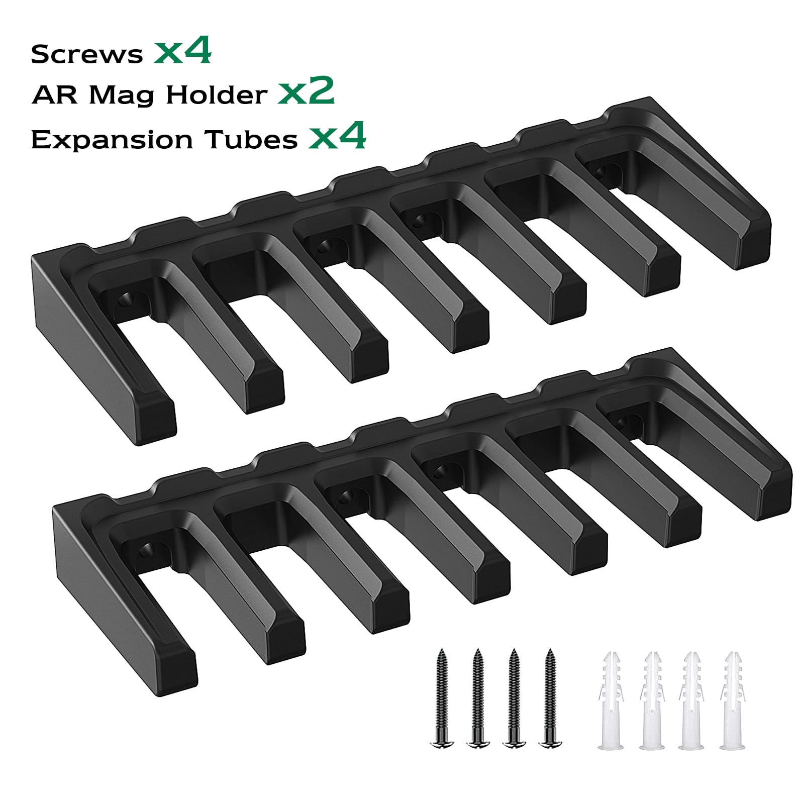 PMAG Rack Wall Mount - AR-15 Magazine Holder & Storage Organizer for Gun Safe, Locker, Cabinet - Durable Wall Mount Display for Home & Office Use - Perfect for Firearm Enthusiasts & Tactical Gear Organization