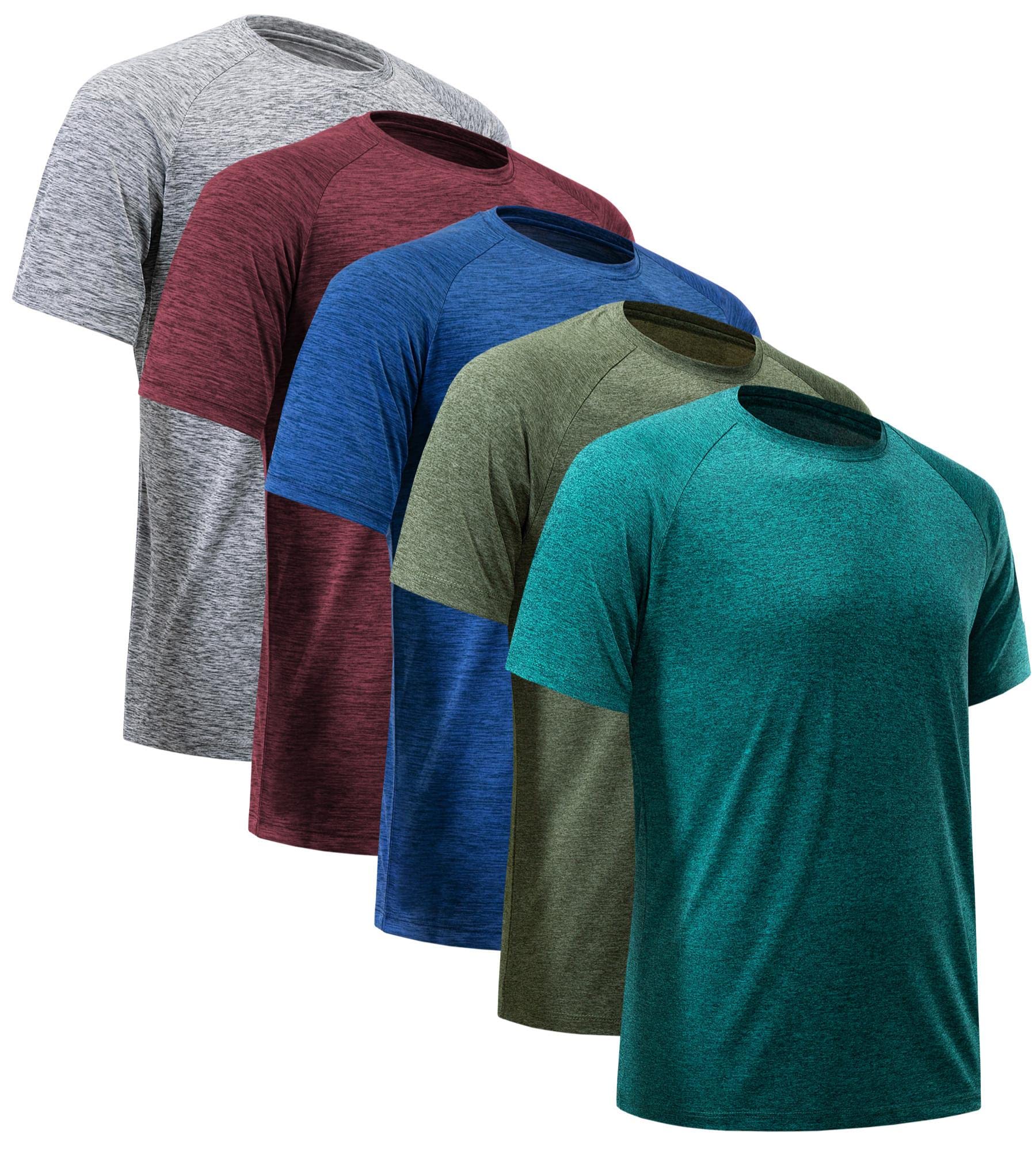 CE' CERDR Men's Quick Dry Workout Shirts - Performance Short Sleeve Athletic T-Shirts for Gym, Running & Outdoor Sports