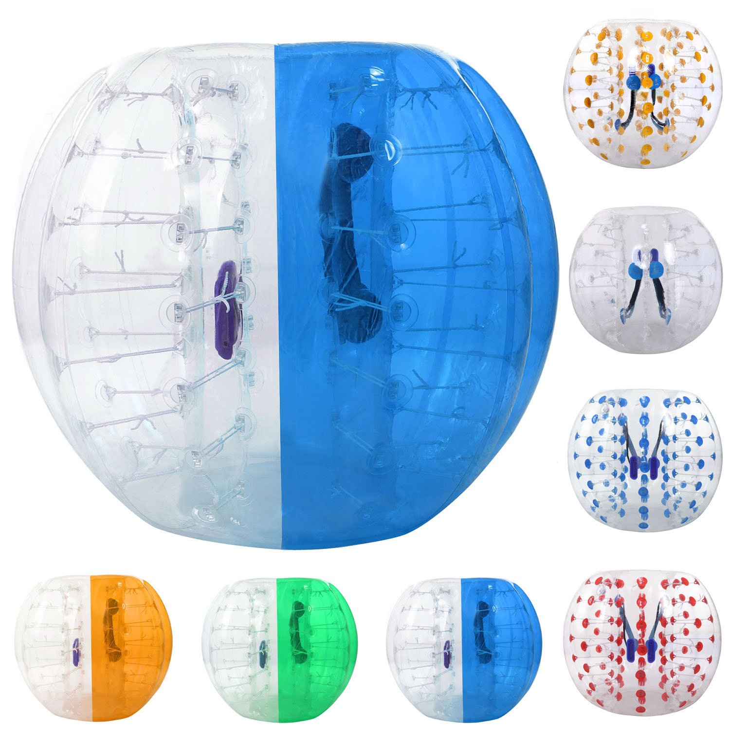 OPPSDECOR Inflatable Bumper Ball - 1.5M Diameter Zorb Ball for Kids, Teens & Adults - Perfect for Backyard Games, Birthday Parties & Outdoor Activities